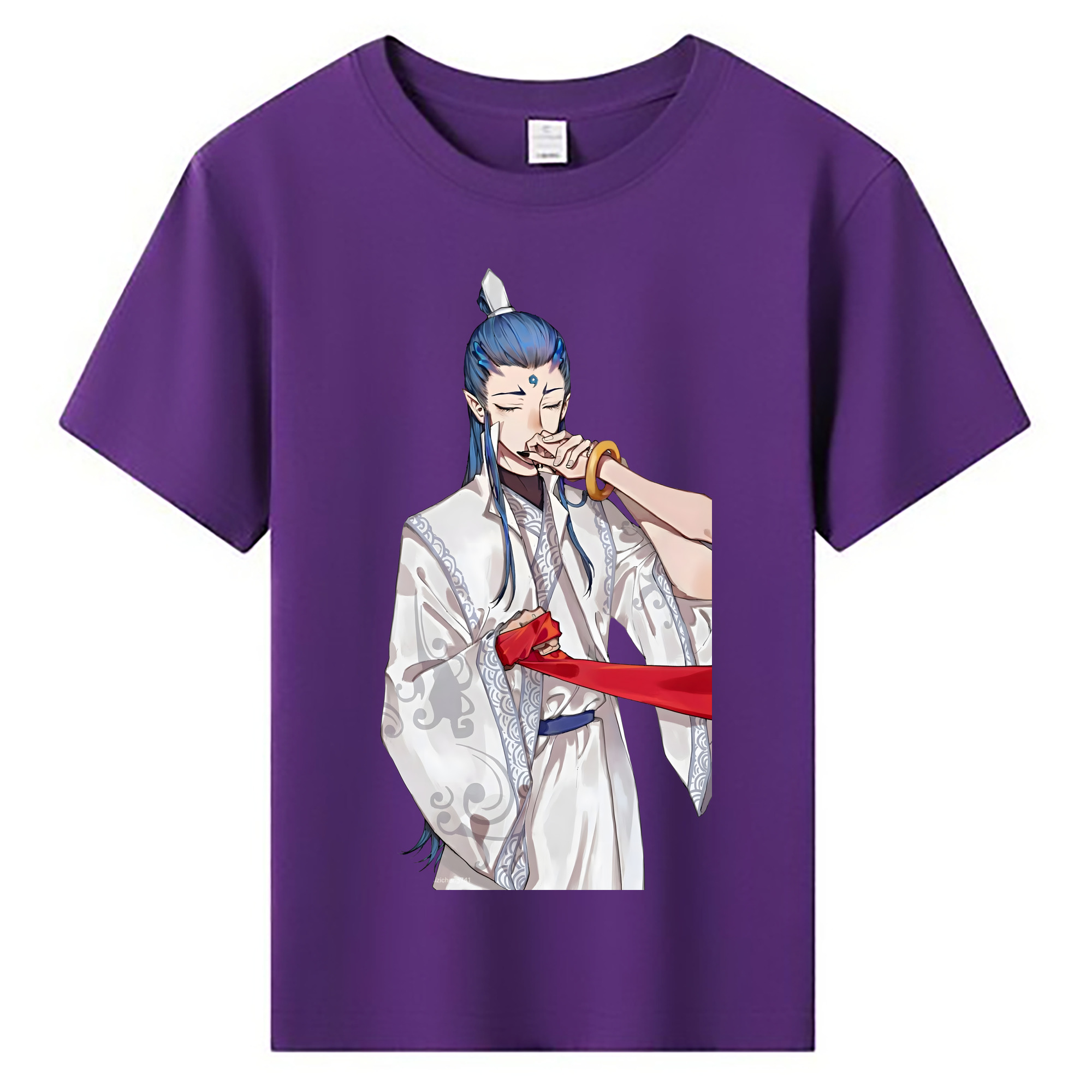 （画像用） Ne Zha 2 ナタ 魔童の大暴れ 綿100％キッズTシャツ（フロントプリント）