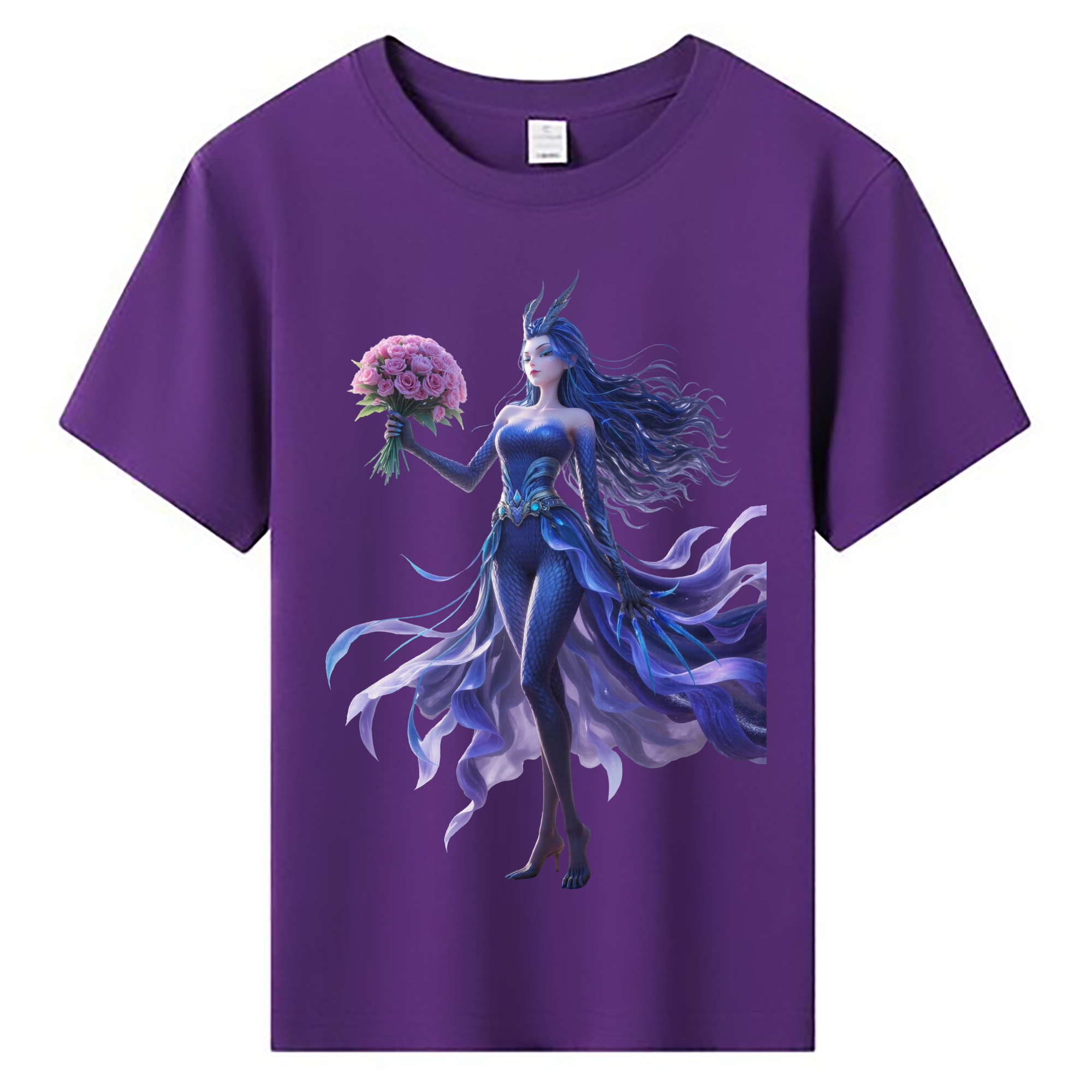 （画像用） Ne Zha 2 ナタ 魔童の大暴れ 綿100％キッズTシャツ（フロントプリント）
