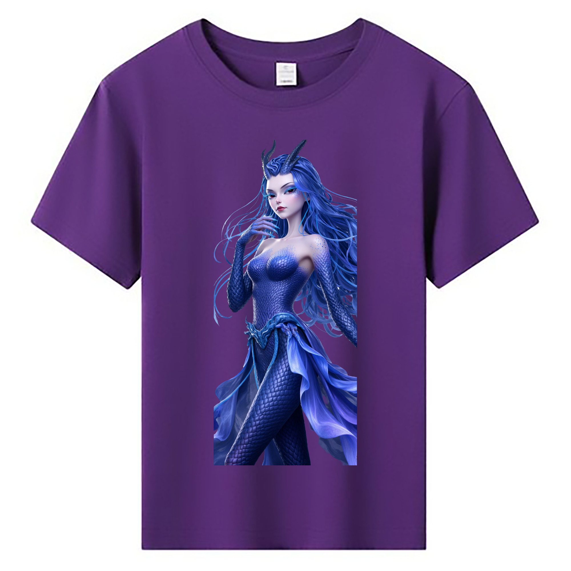 （画像用） Ne Zha 2 ナタ 魔童の大暴れ 綿100％キッズTシャツ（フロントプリント）