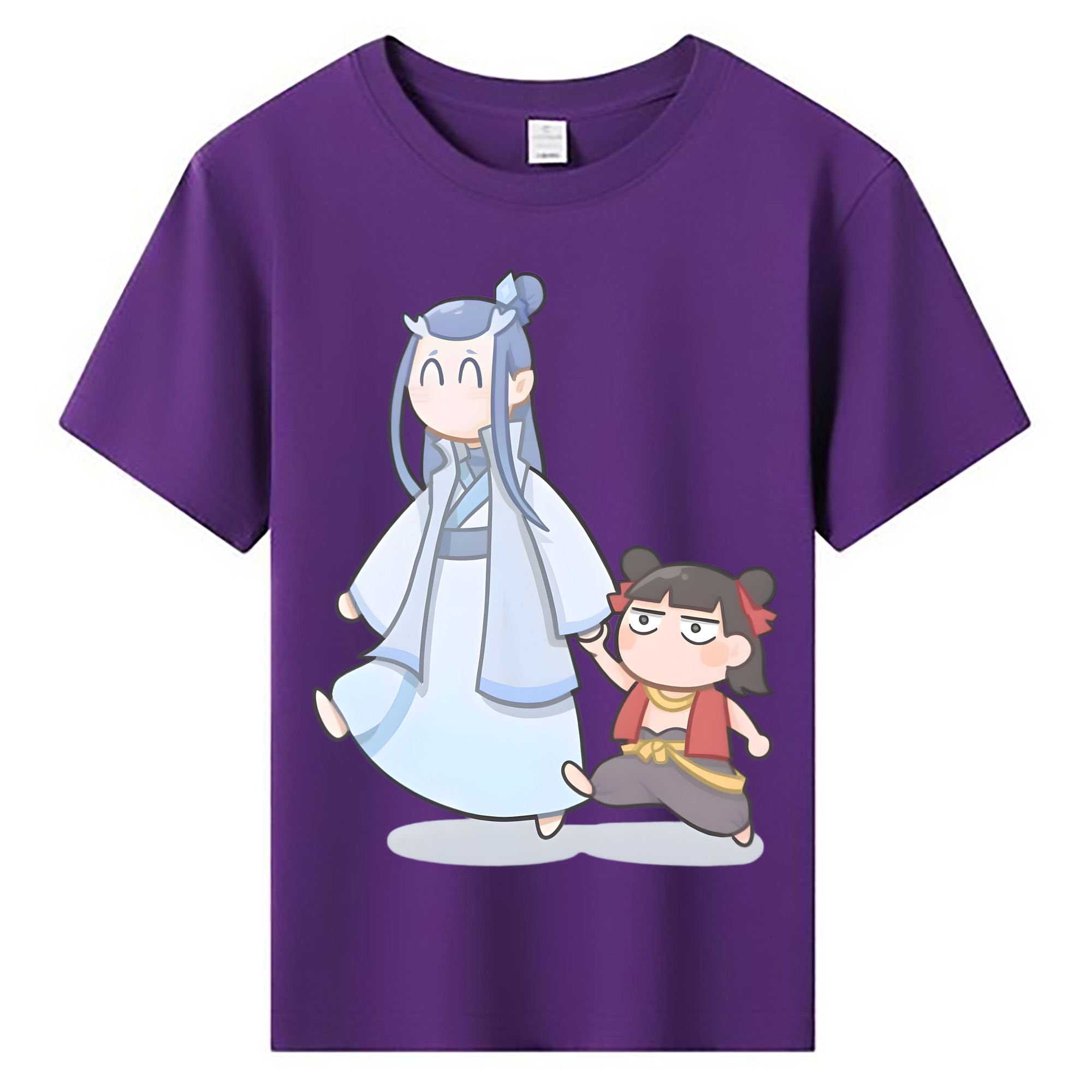 （画像用） Ne Zha 2 ナタ 魔童の大暴れ 綿100％キッズTシャツ（フロントプリント）