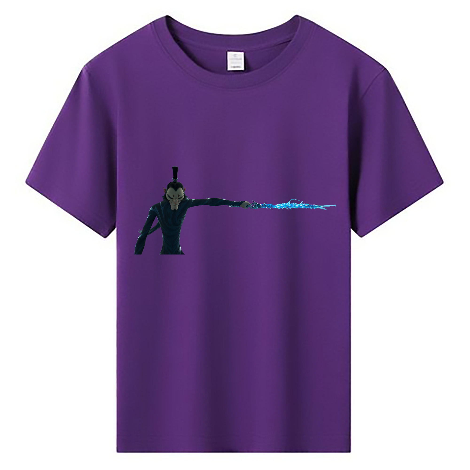 （画像用） Ne Zha 2 ナタ 魔童の大暴れ 綿100％キッズTシャツ（フロントプリント）