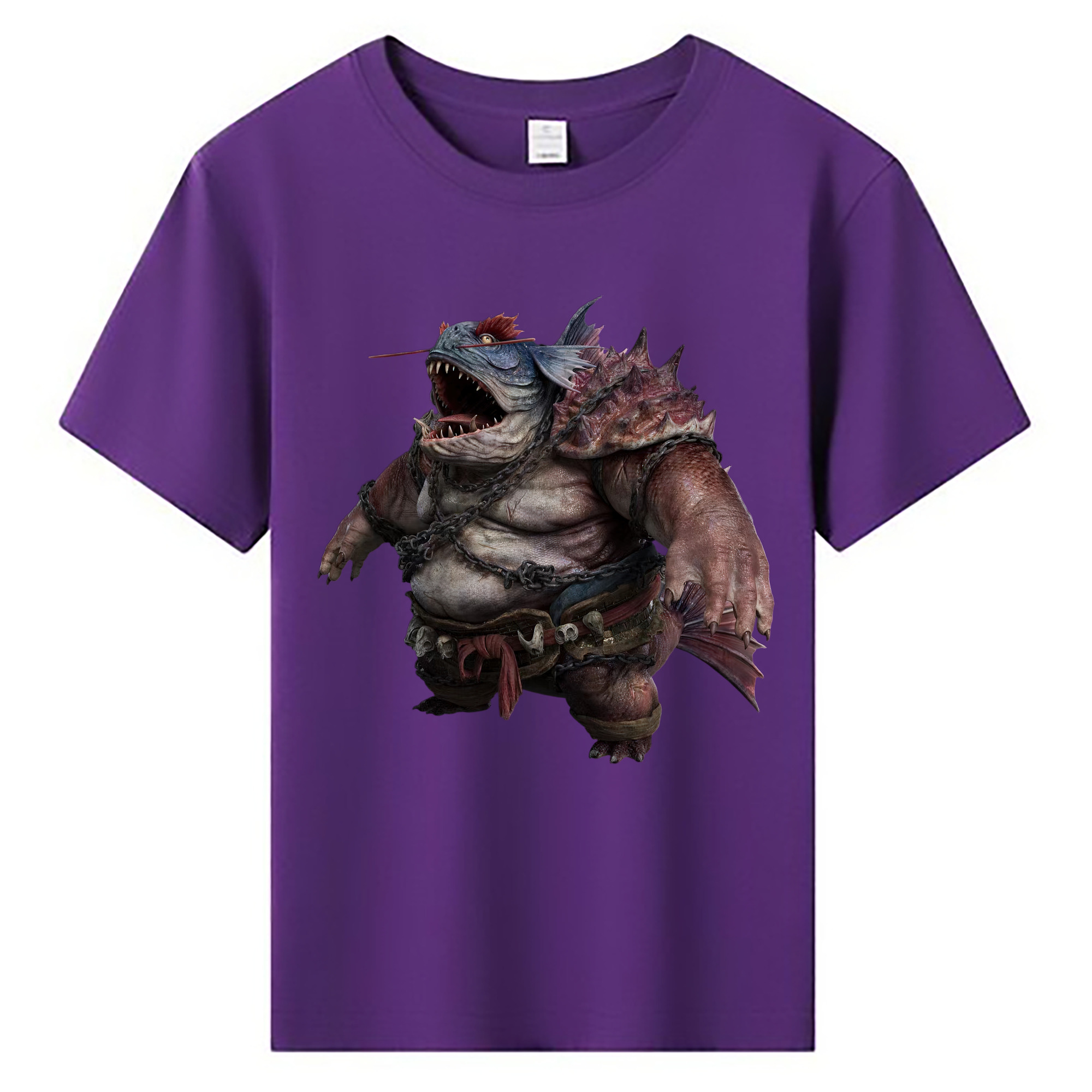 （画像用） Ne Zha 2 ナタ 魔童の大暴れ 綿100％キッズTシャツ（フロントプリント）