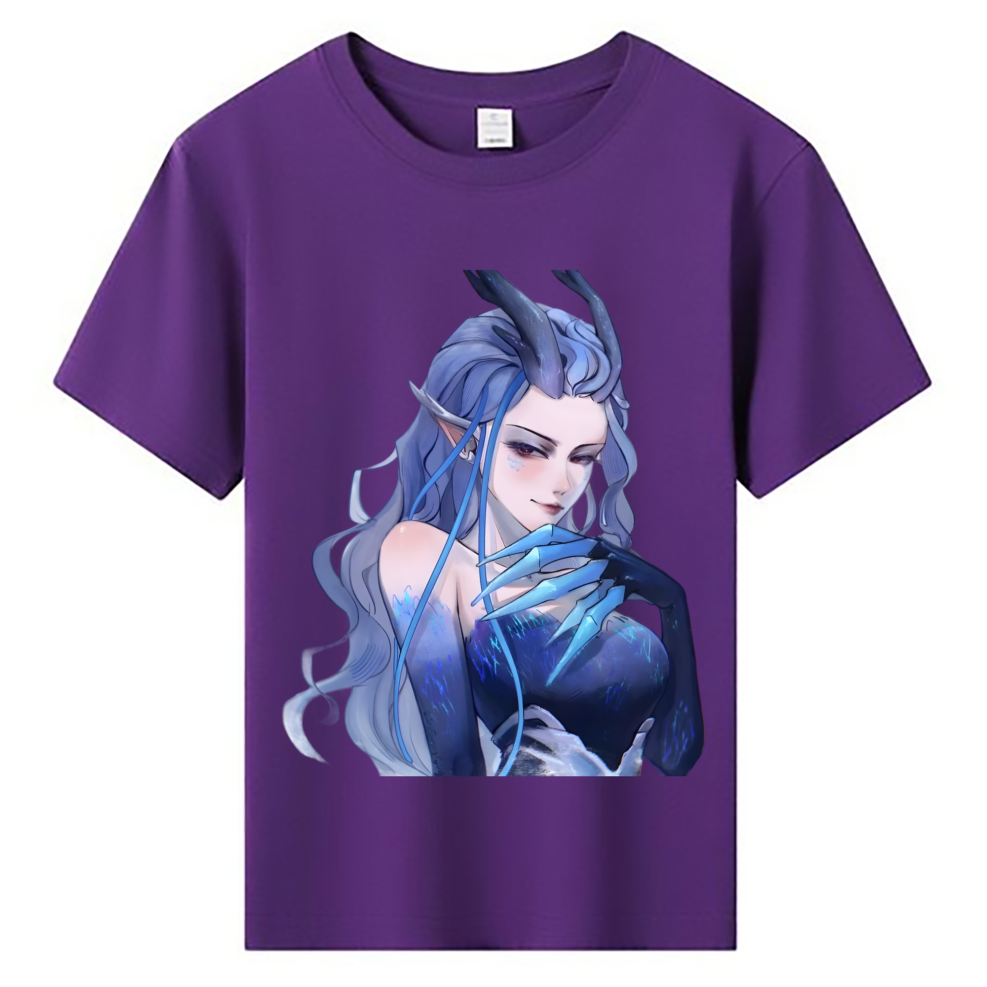 （画像用） Ne Zha 2 ナタ 魔童の大暴れ 綿100％キッズTシャツ（フロントプリント）