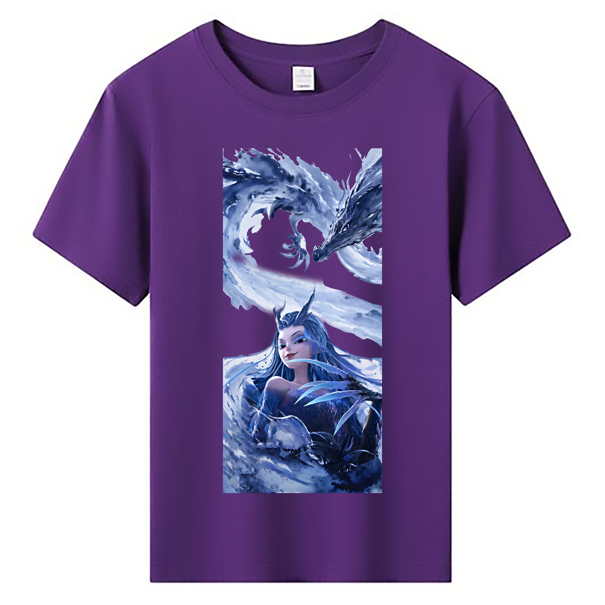 （画像用） Ne Zha 2 ナタ 魔童の大暴れ 綿100％キッズTシャツ（フロントプリント）