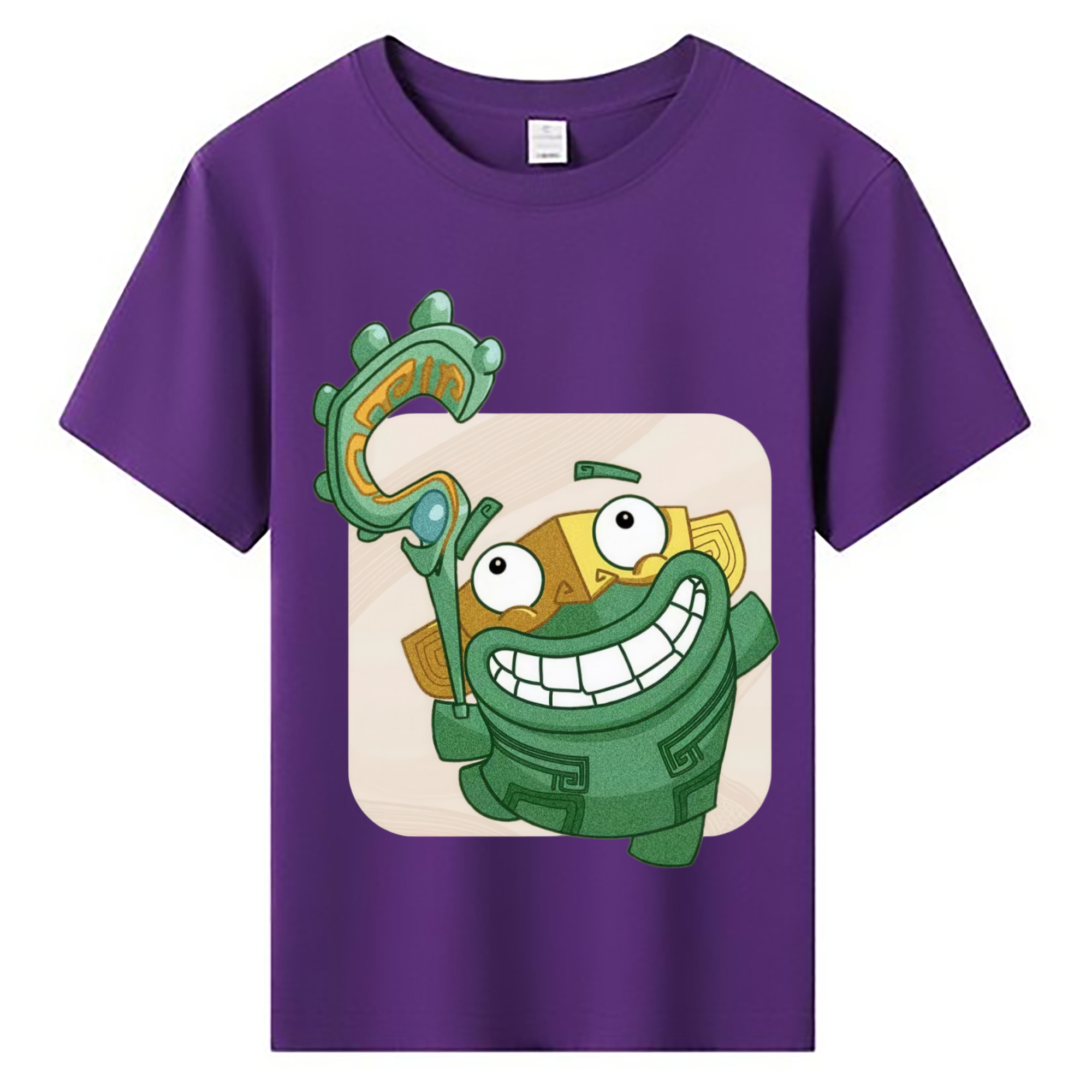 （画像用） Ne Zha 2 ナタ 魔童の大暴れ 綿100％キッズTシャツ（フロントプリント）
