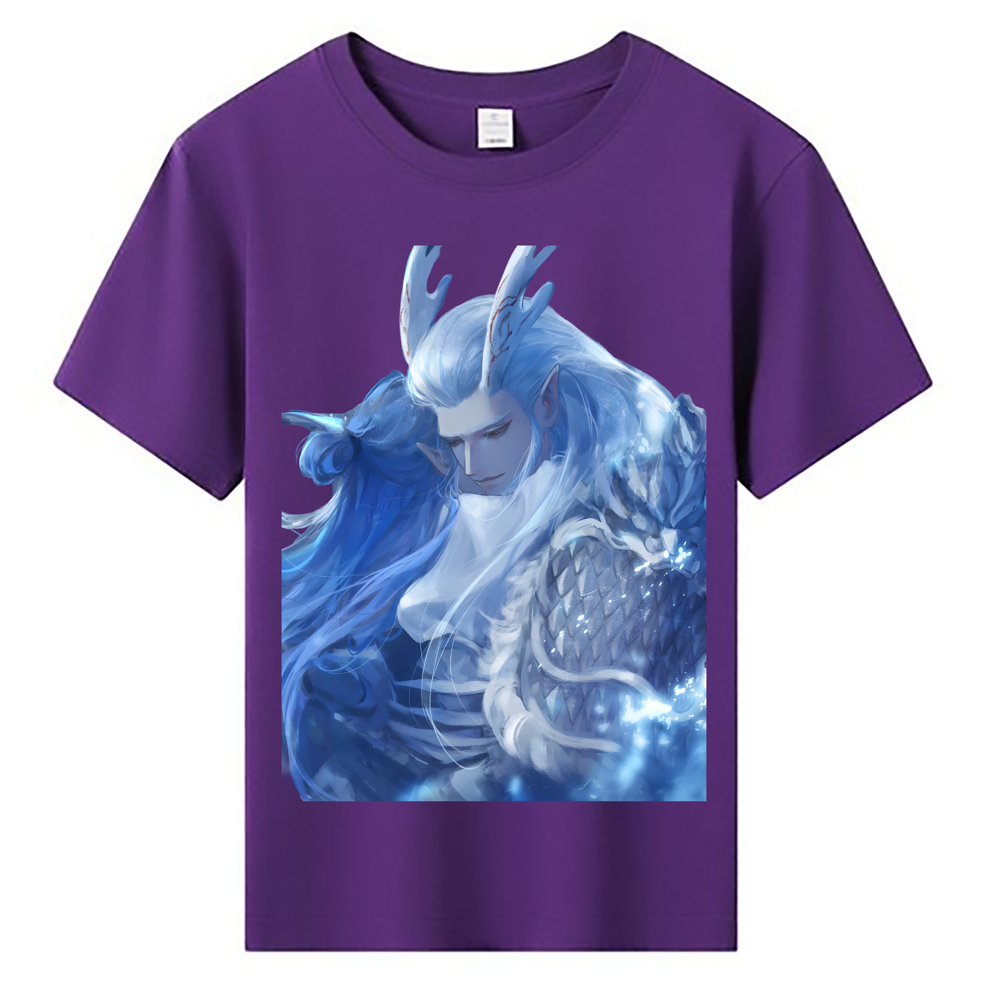 （画像用） Ne Zha 2 ナタ 魔童の大暴れ 綿100％キッズTシャツ（フロントプリント）