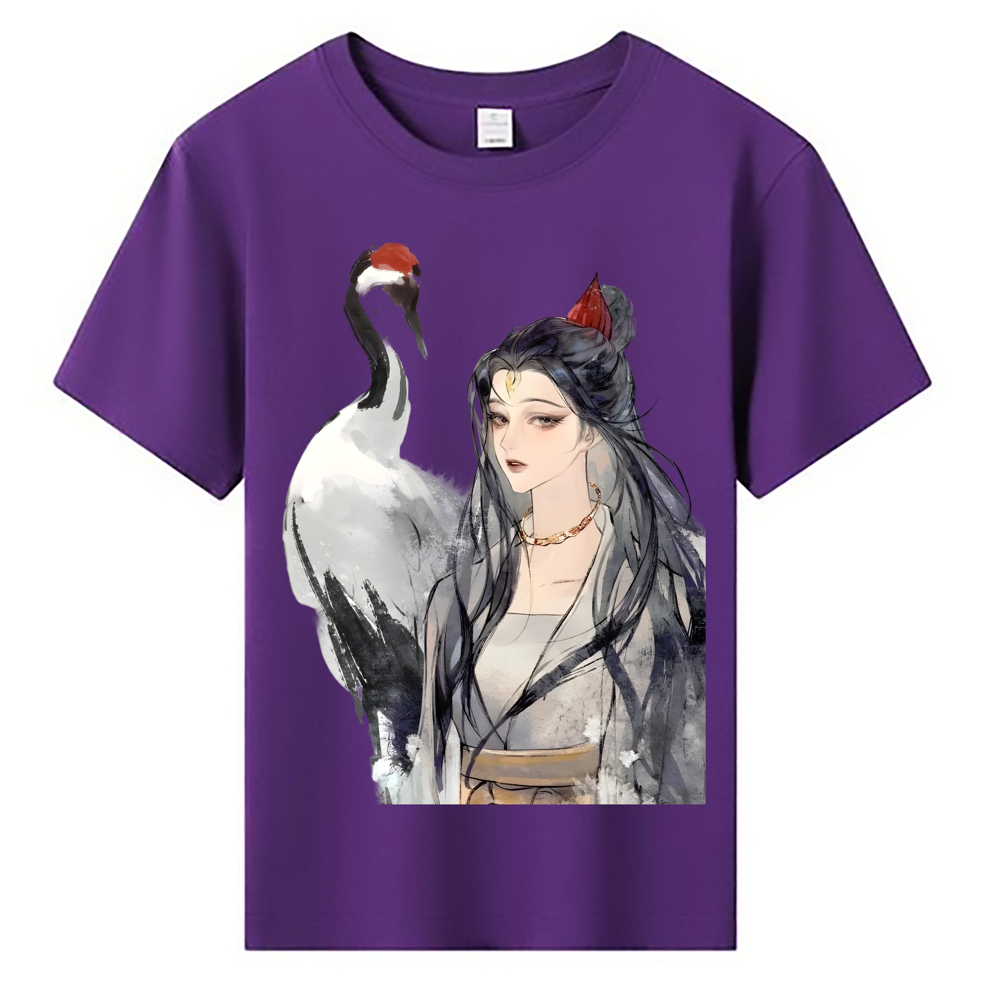 （画像用） Ne Zha 2 ナタ 魔童の大暴れ 綿100％キッズTシャツ（フロントプリント）