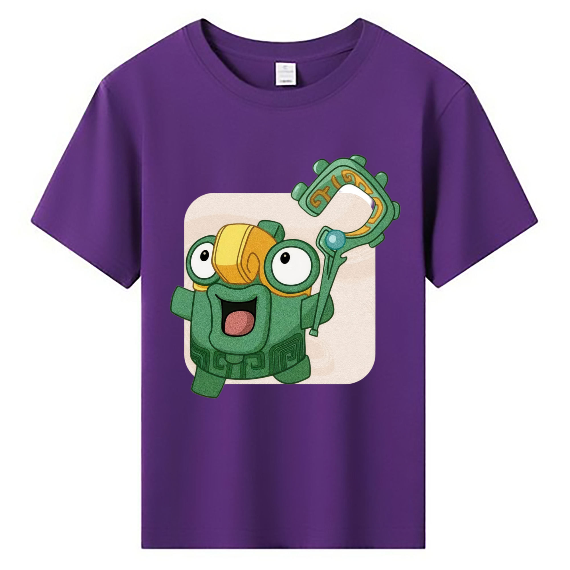 （画像用） Ne Zha 2 ナタ 魔童の大暴れ 綿100％キッズTシャツ（フロントプリント）