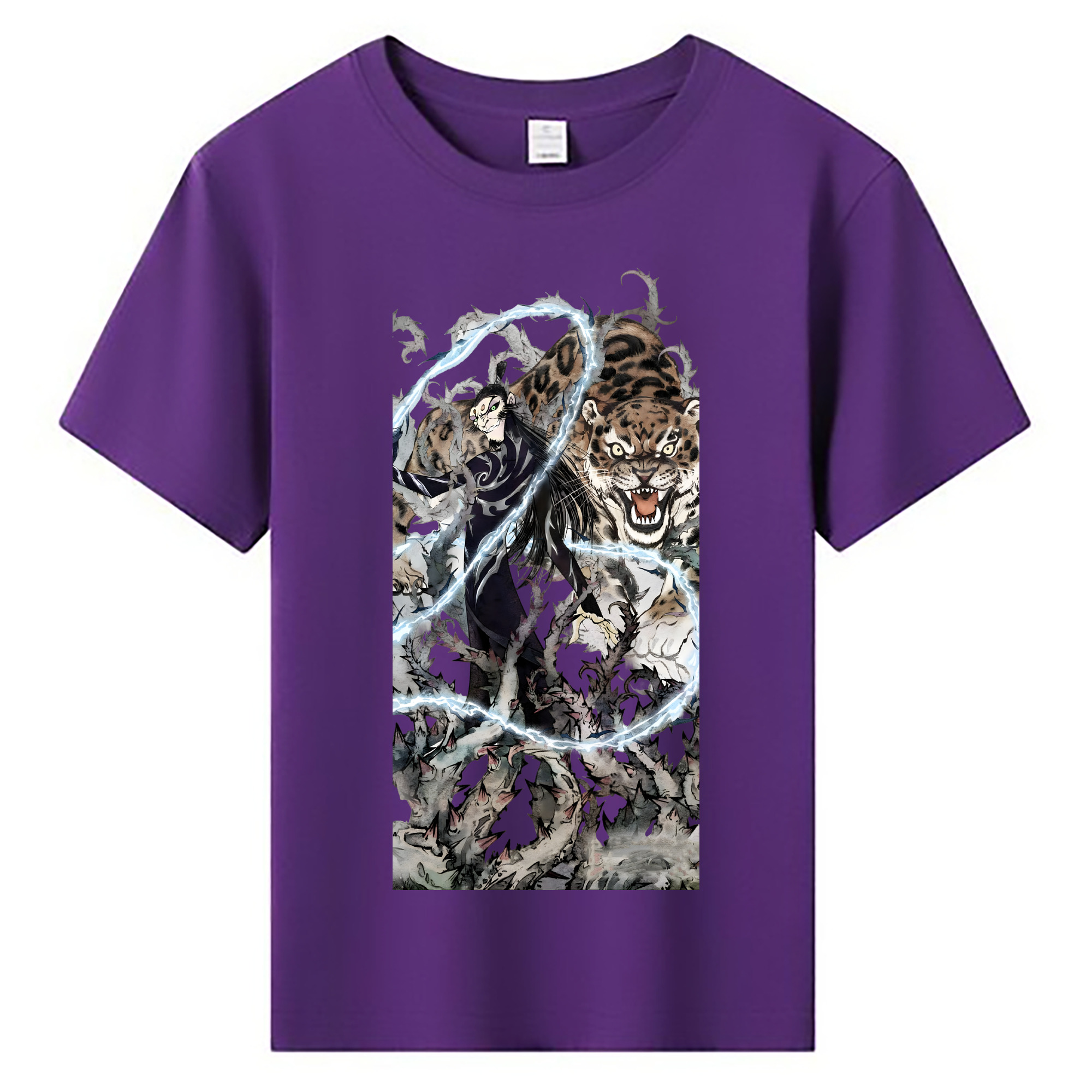 （画像用） Ne Zha 2 ナタ 魔童の大暴れ 綿100％キッズTシャツ（フロントプリント）