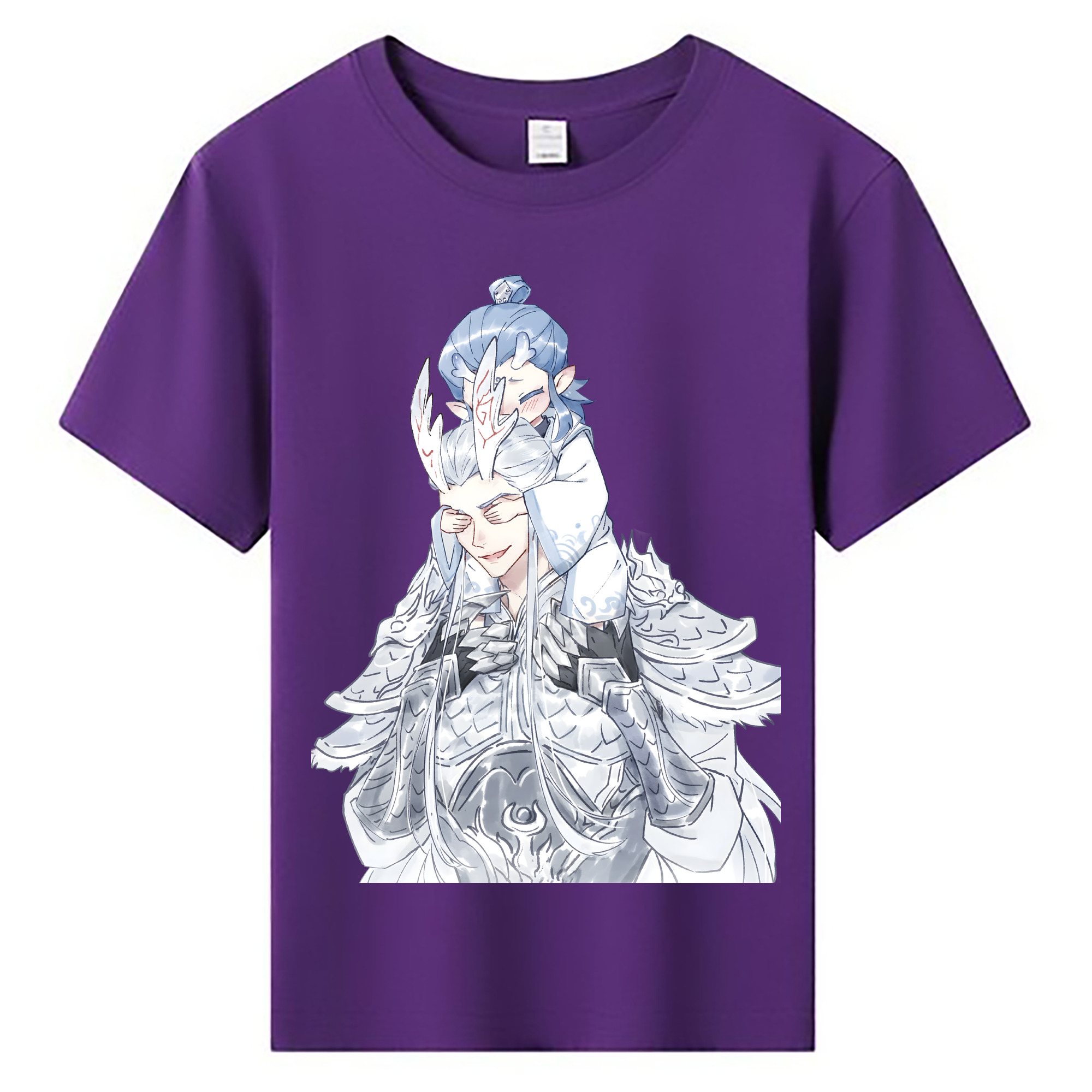 （画像用） Ne Zha 2 ナタ 魔童の大暴れ 綿100％キッズTシャツ（フロントプリント）