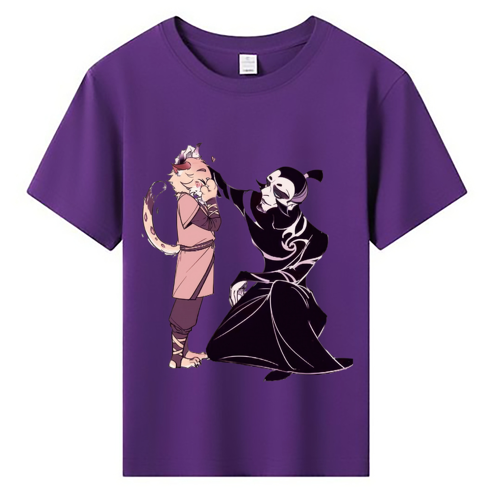 （画像用） Ne Zha 2 ナタ 魔童の大暴れ 綿100％キッズTシャツ（フロントプリント）