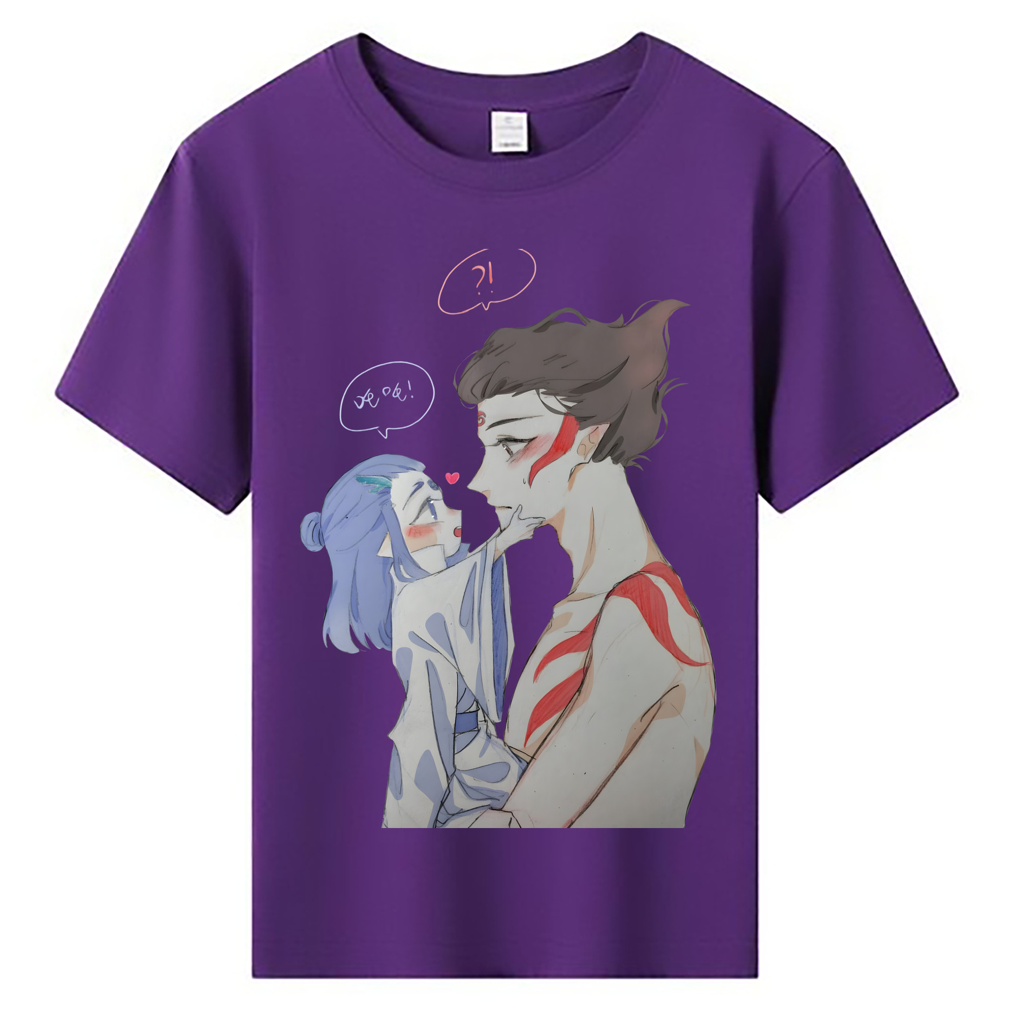 （画像用） Ne Zha 2 ナタ 魔童の大暴れ 綿100％キッズTシャツ（フロントプリント）