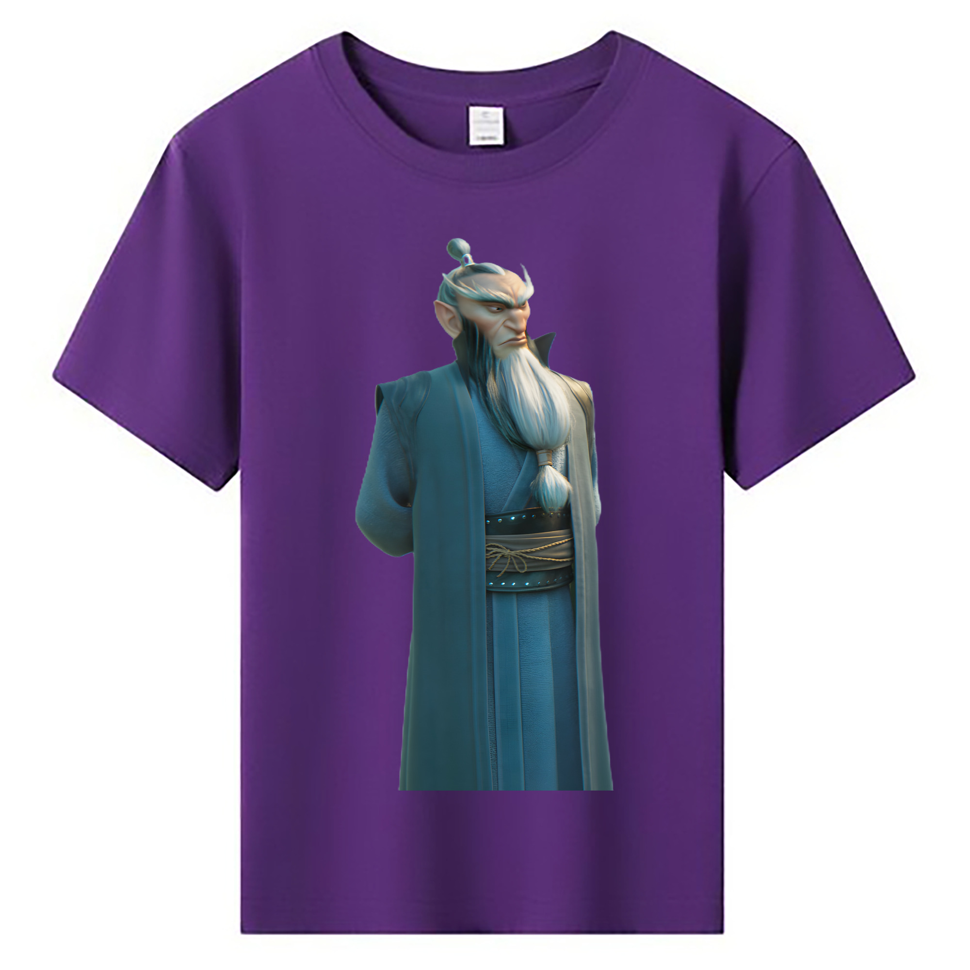 （画像用） Ne Zha 2 ナタ 魔童の大暴れ 綿100％キッズTシャツ（フロントプリント）