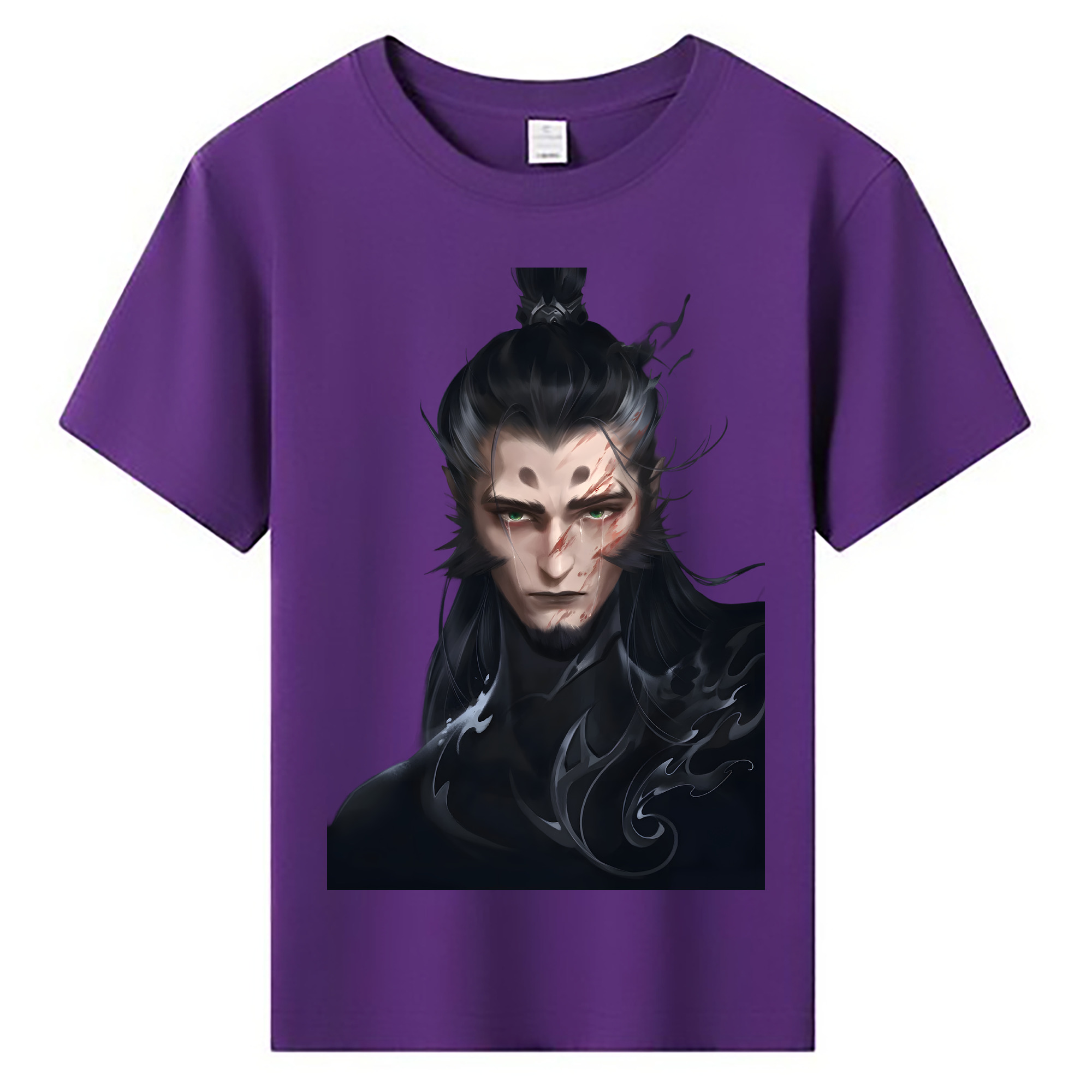 （画像用） Ne Zha 2 ナタ 魔童の大暴れ 綿100％キッズTシャツ（フロントプリント）