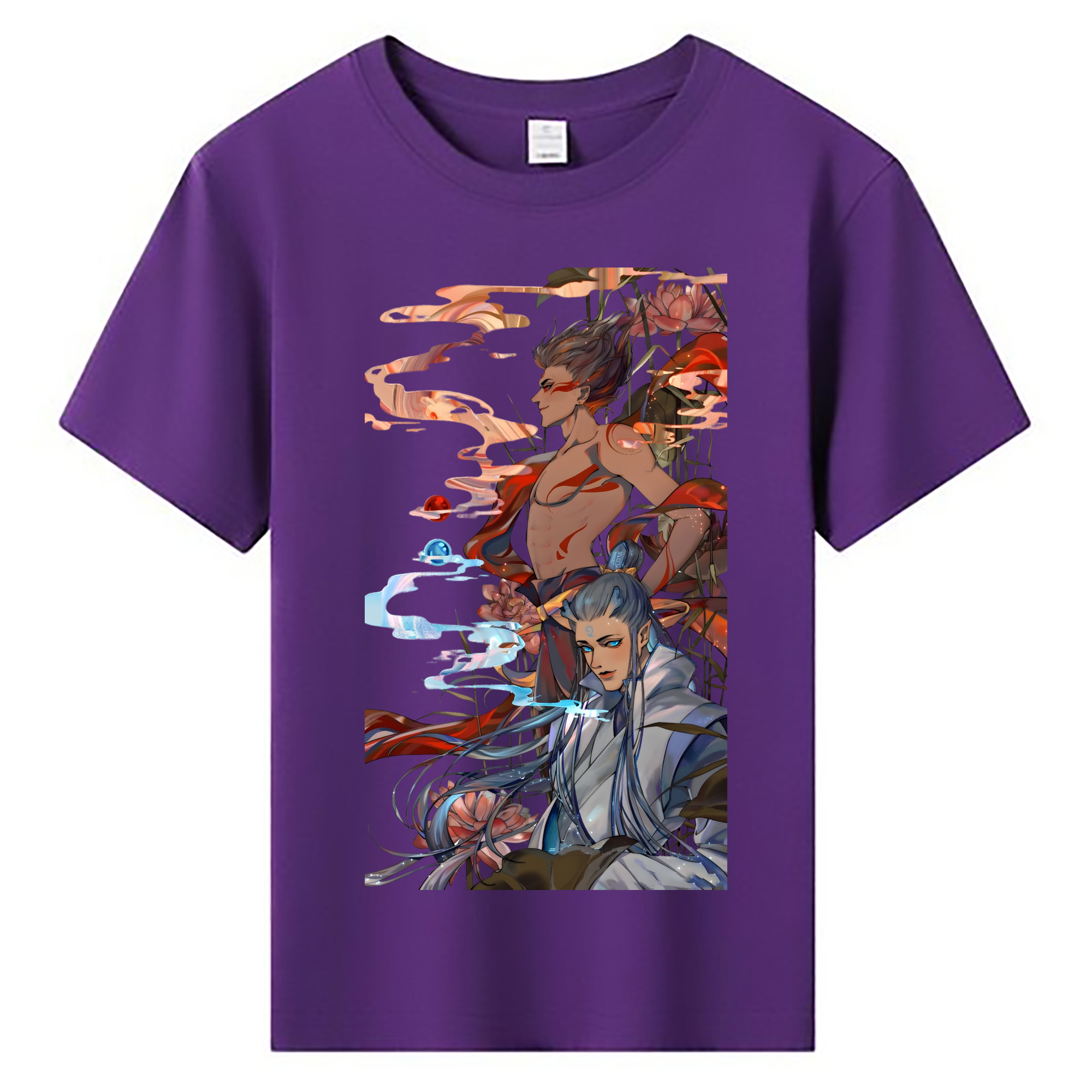 （画像用） Ne Zha 2 ナタ 魔童の大暴れ 綿100％キッズTシャツ（フロントプリント）