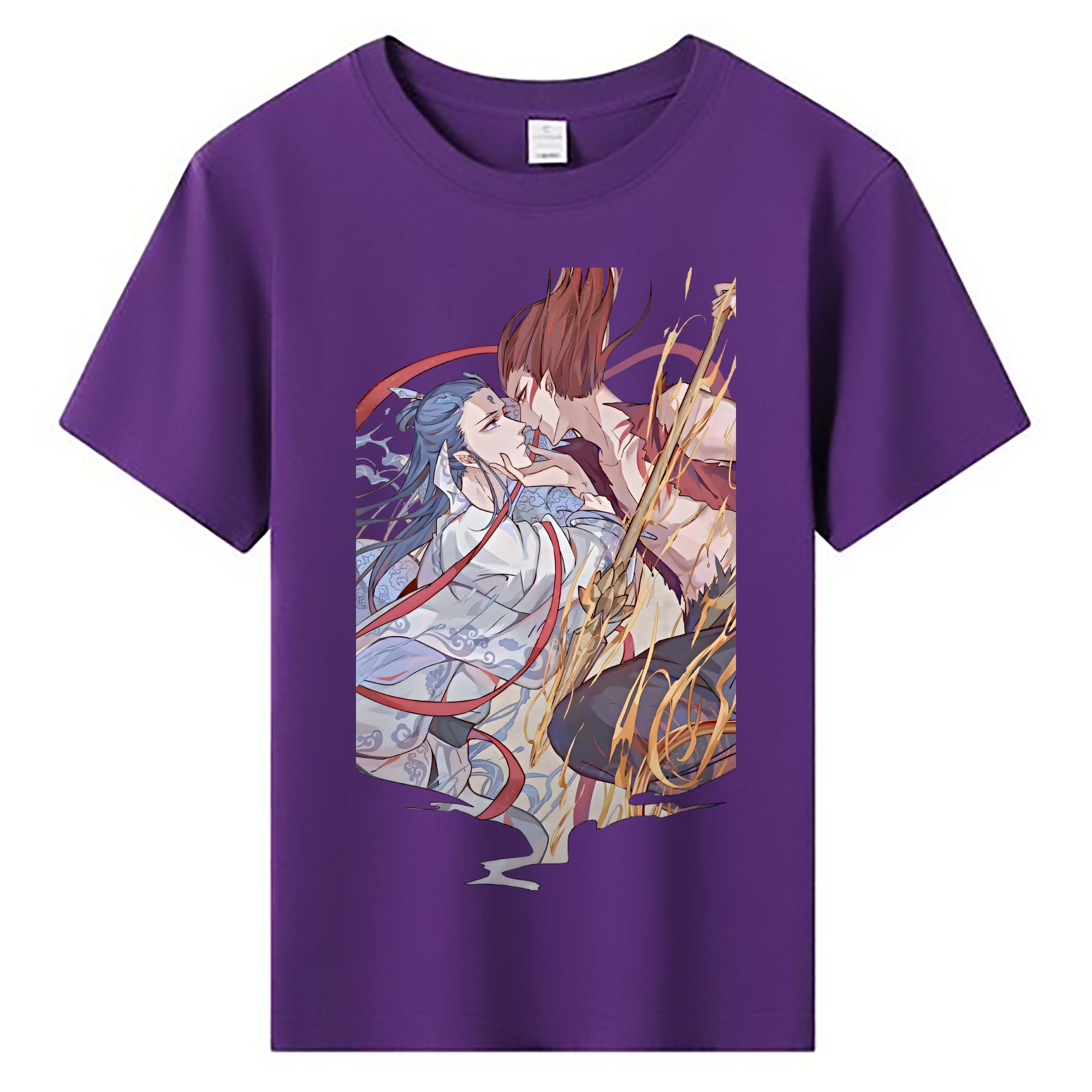 （画像用） Ne Zha 2 ナタ 魔童の大暴れ 綿100％キッズTシャツ（フロントプリント）