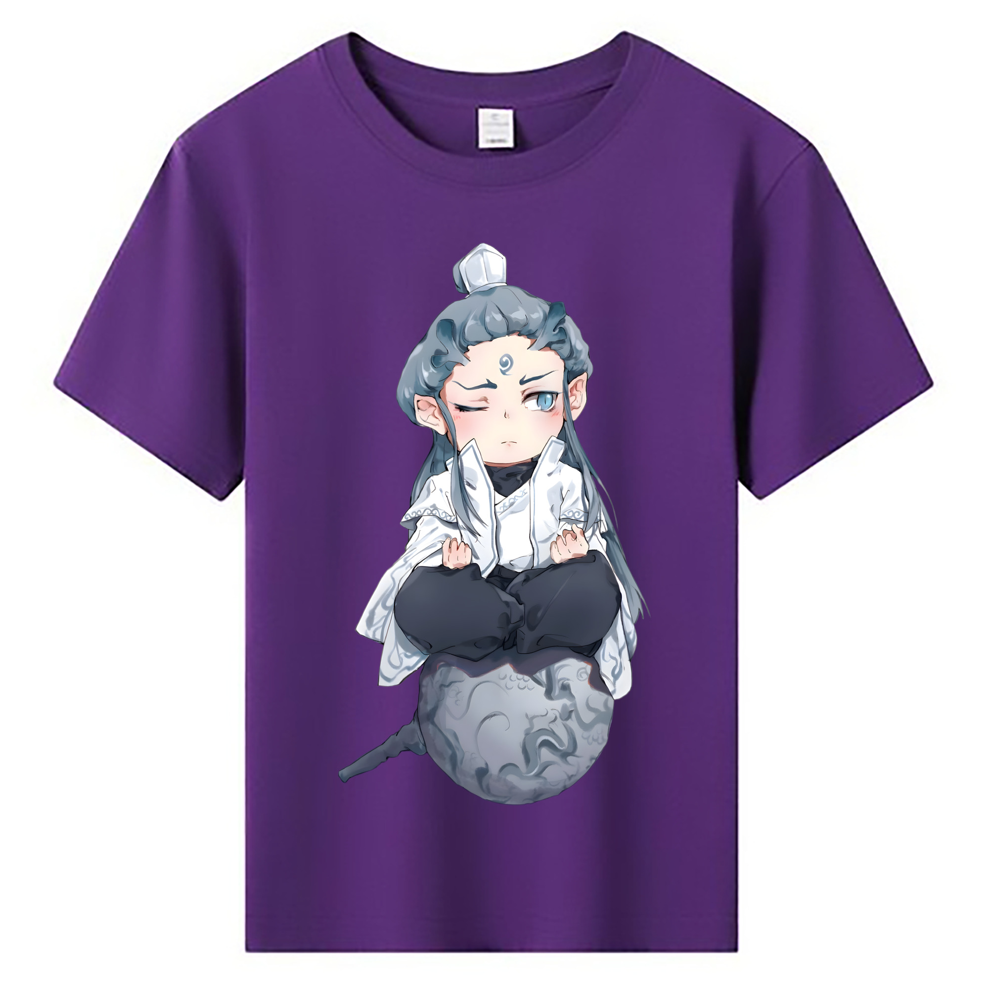 （画像用） Ne Zha 2 ナタ 魔童の大暴れ 綿100％キッズTシャツ（フロントプリント）