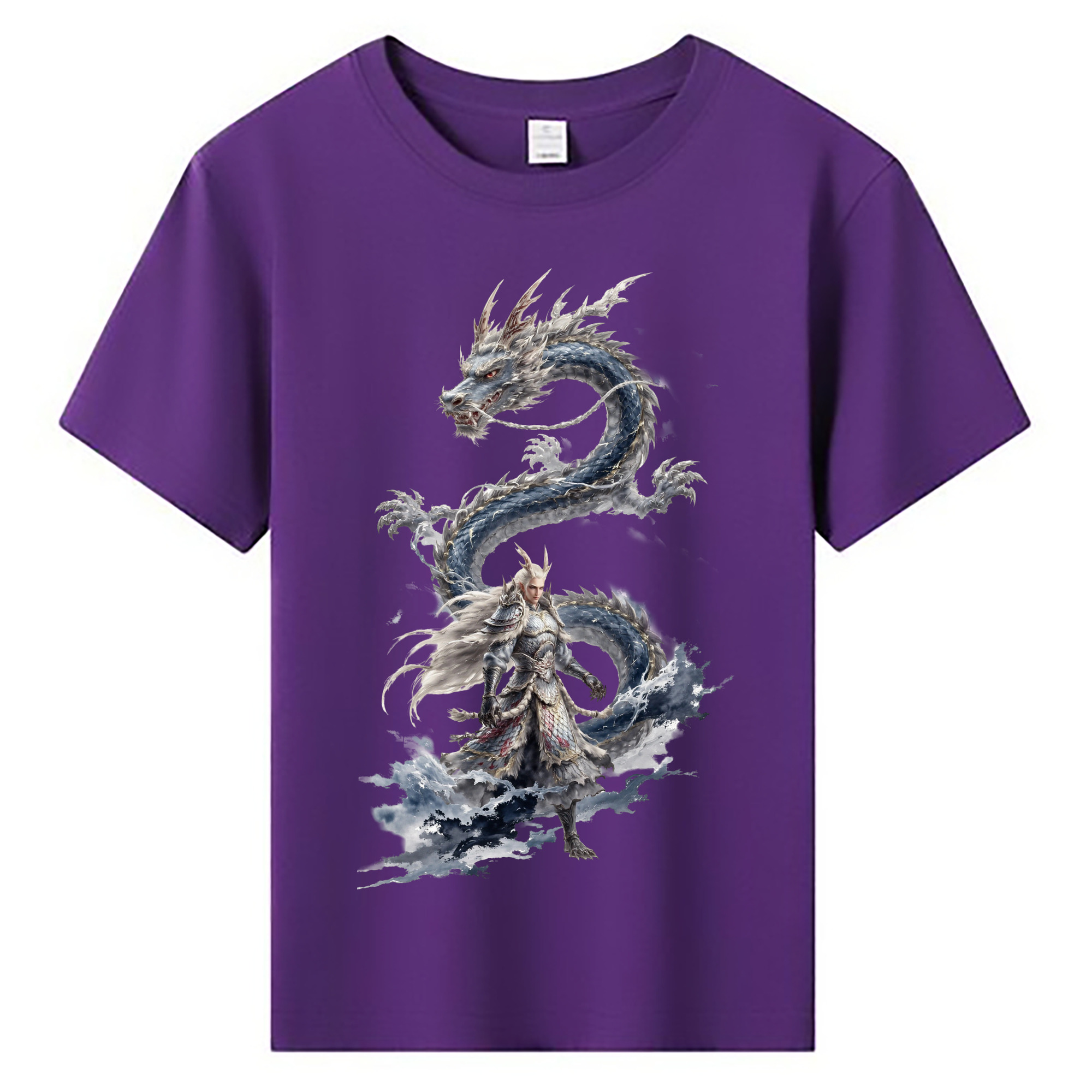 （画像用） Ne Zha 2 ナタ 魔童の大暴れ 綿100％キッズTシャツ（フロントプリント）
