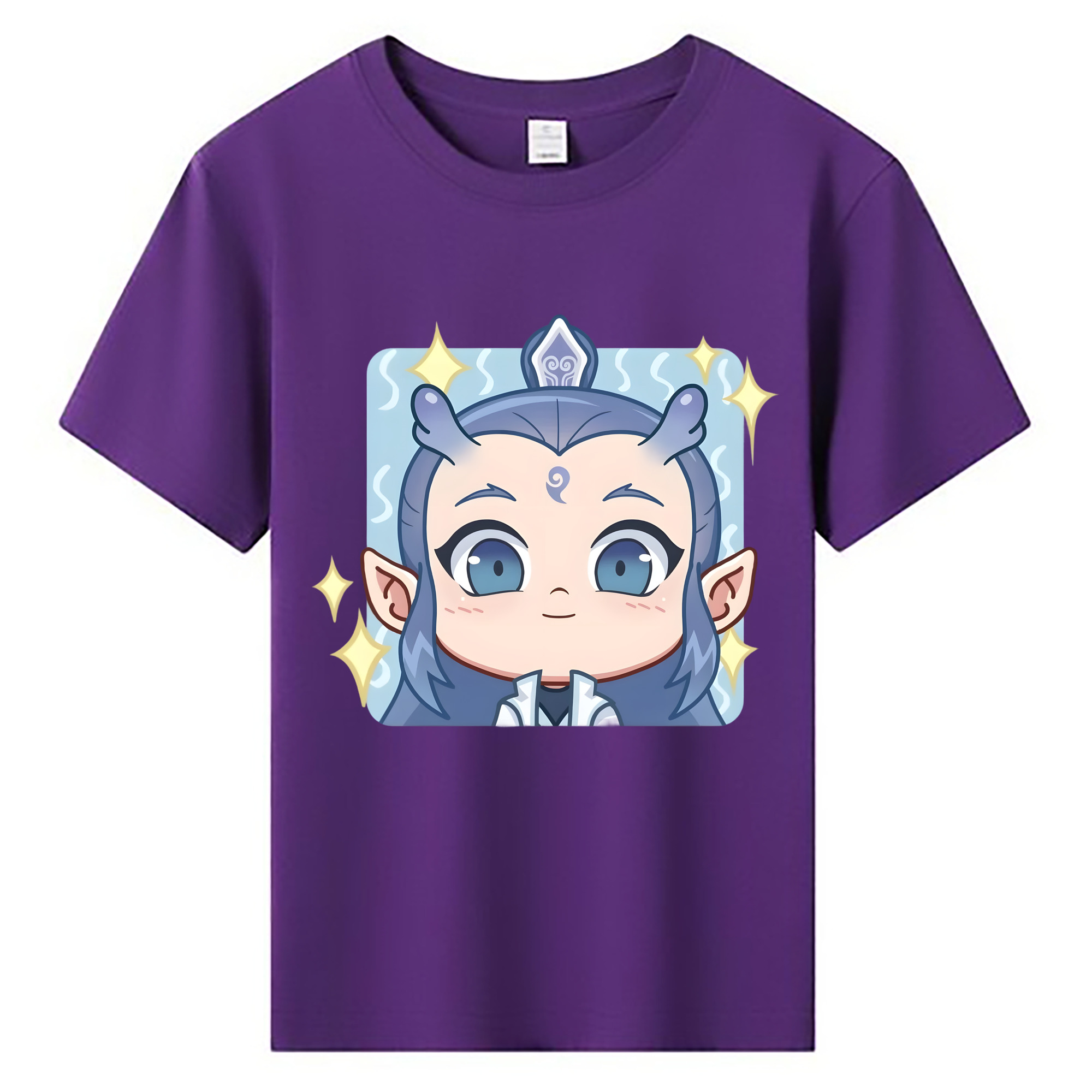 （画像用） Ne Zha 2 ナタ 魔童の大暴れ 綿100％キッズTシャツ（フロントプリント）