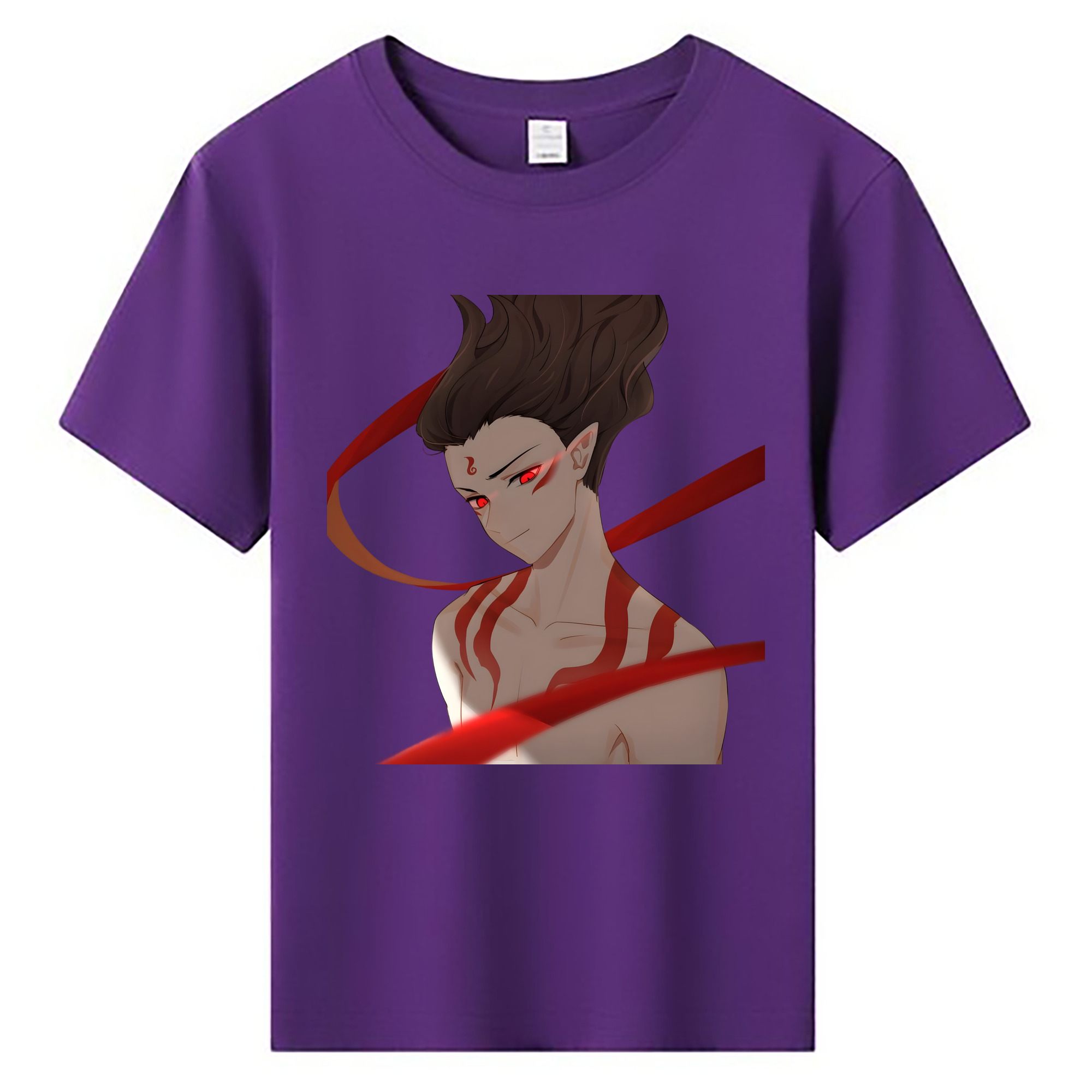 （画像用） Ne Zha 2 ナタ 魔童の大暴れ 綿100％キッズTシャツ（フロントプリント）