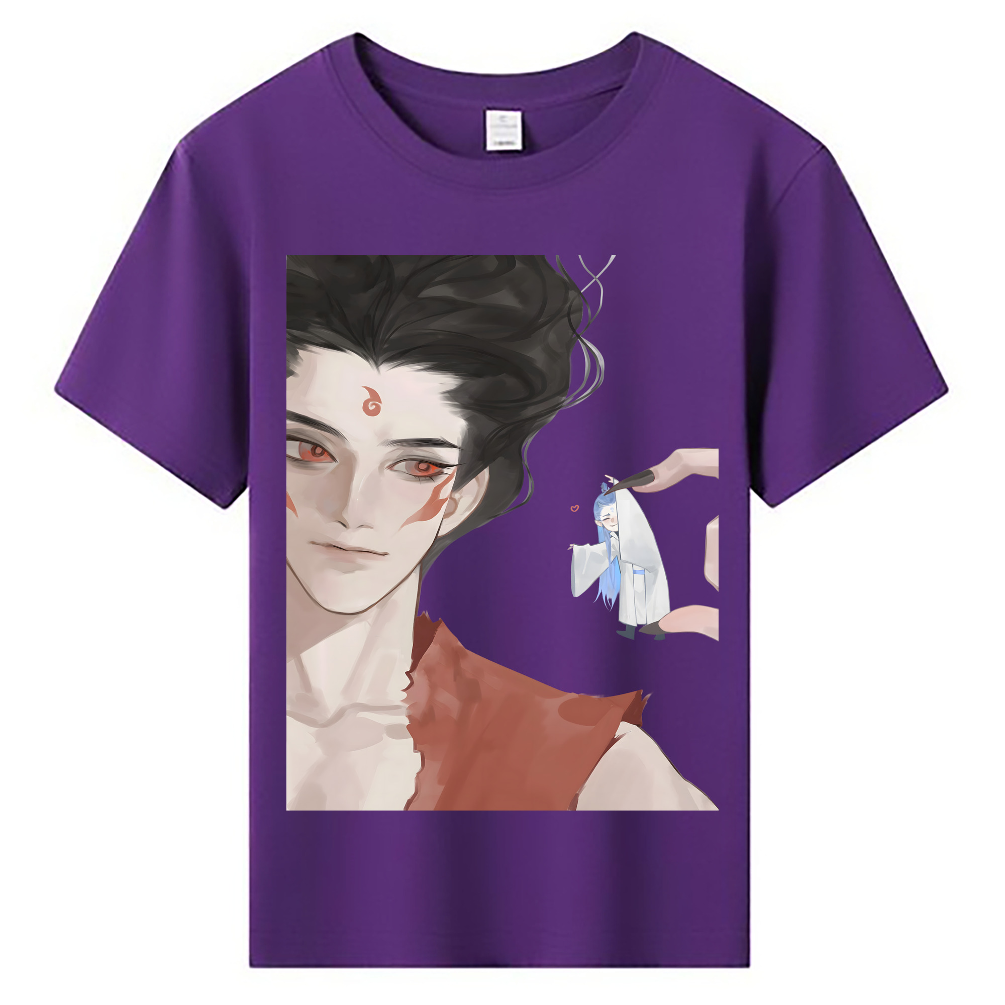 （画像用） Ne Zha 2 ナタ 魔童の大暴れ 綿100％キッズTシャツ（フロントプリント）