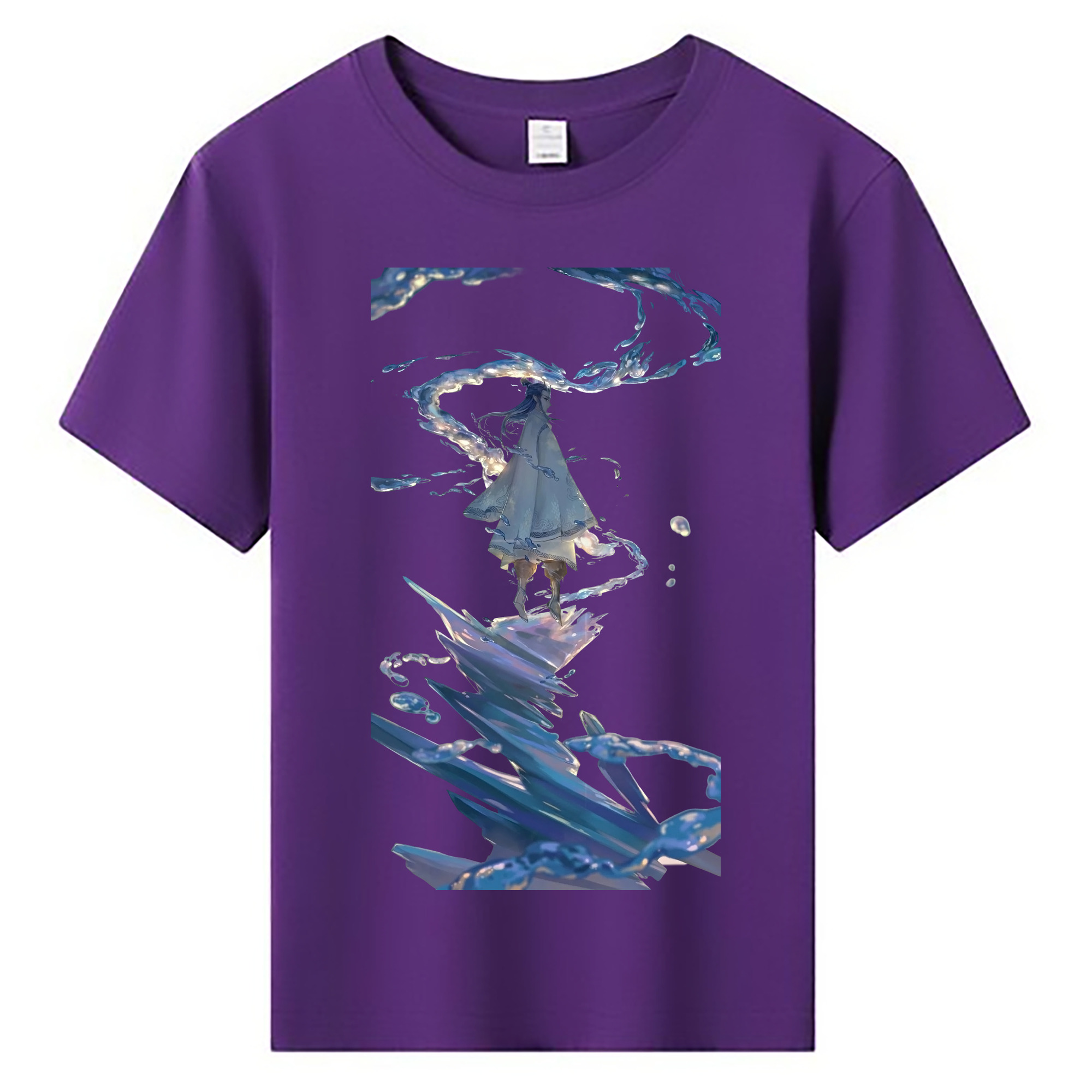 （画像用） Ne Zha 2 ナタ 魔童の大暴れ 綿100％キッズTシャツ（フロントプリント）