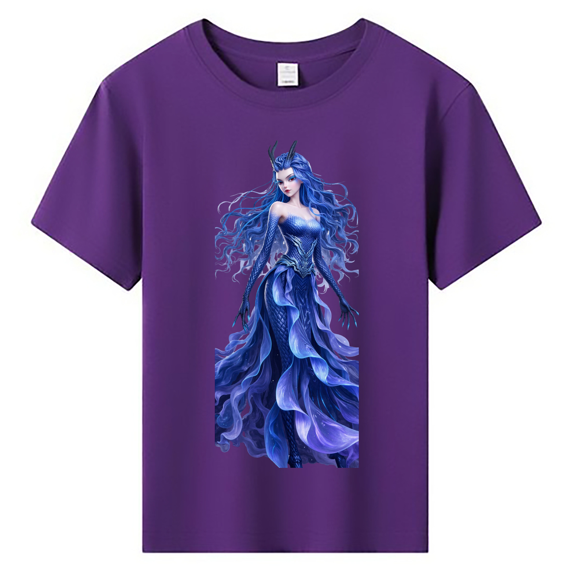 （画像用） Ne Zha 2 ナタ 魔童の大暴れ 綿100％キッズTシャツ（フロントプリント）