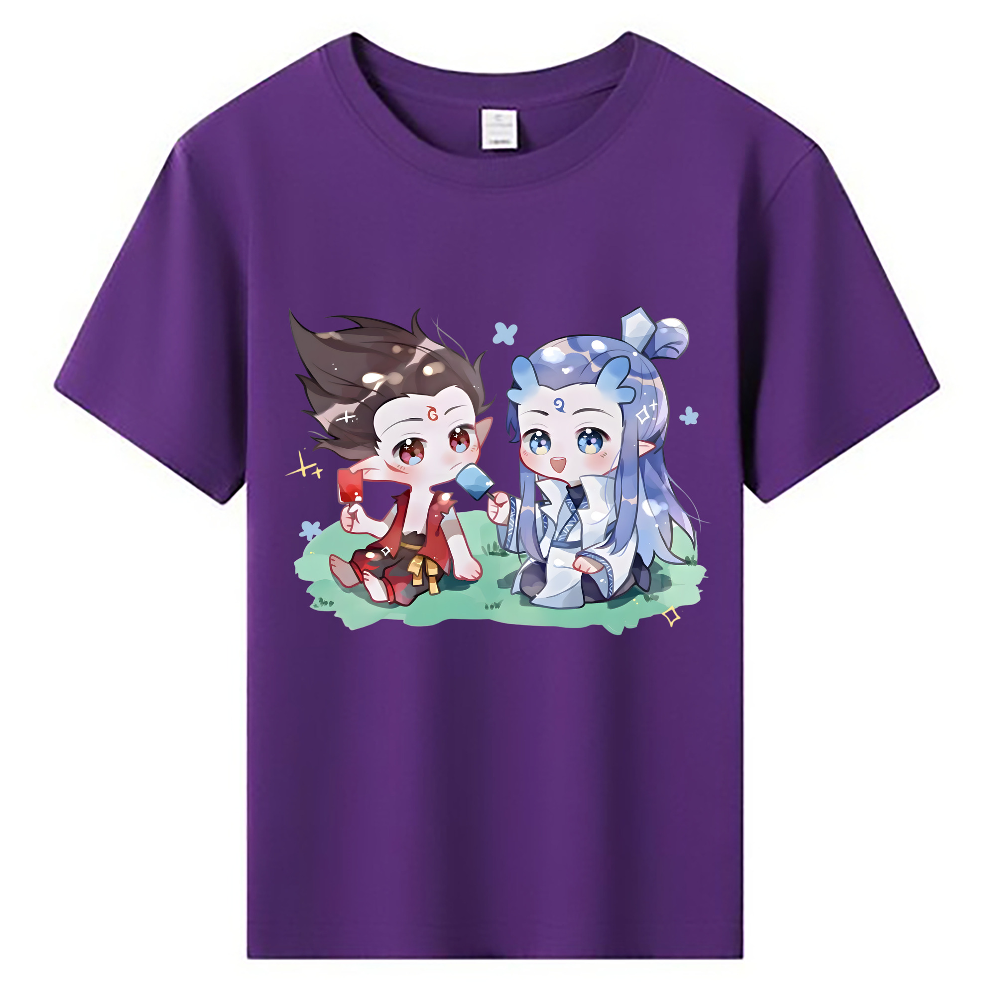 （画像用） Ne Zha 2 ナタ 魔童の大暴れ 綿100％キッズTシャツ（フロントプリント）