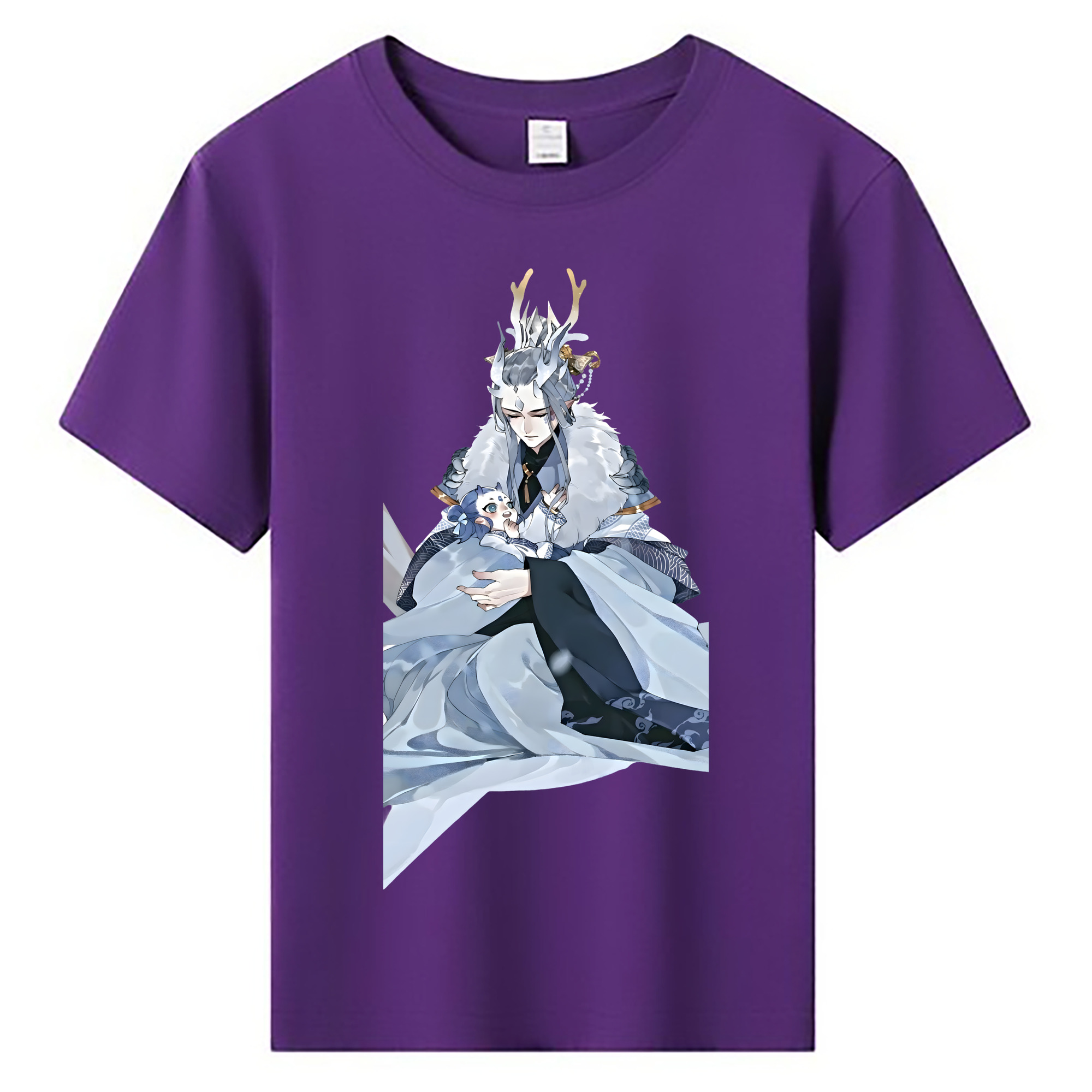 （画像用） Ne Zha 2 ナタ 魔童の大暴れ 綿100％キッズTシャツ（フロントプリント）
