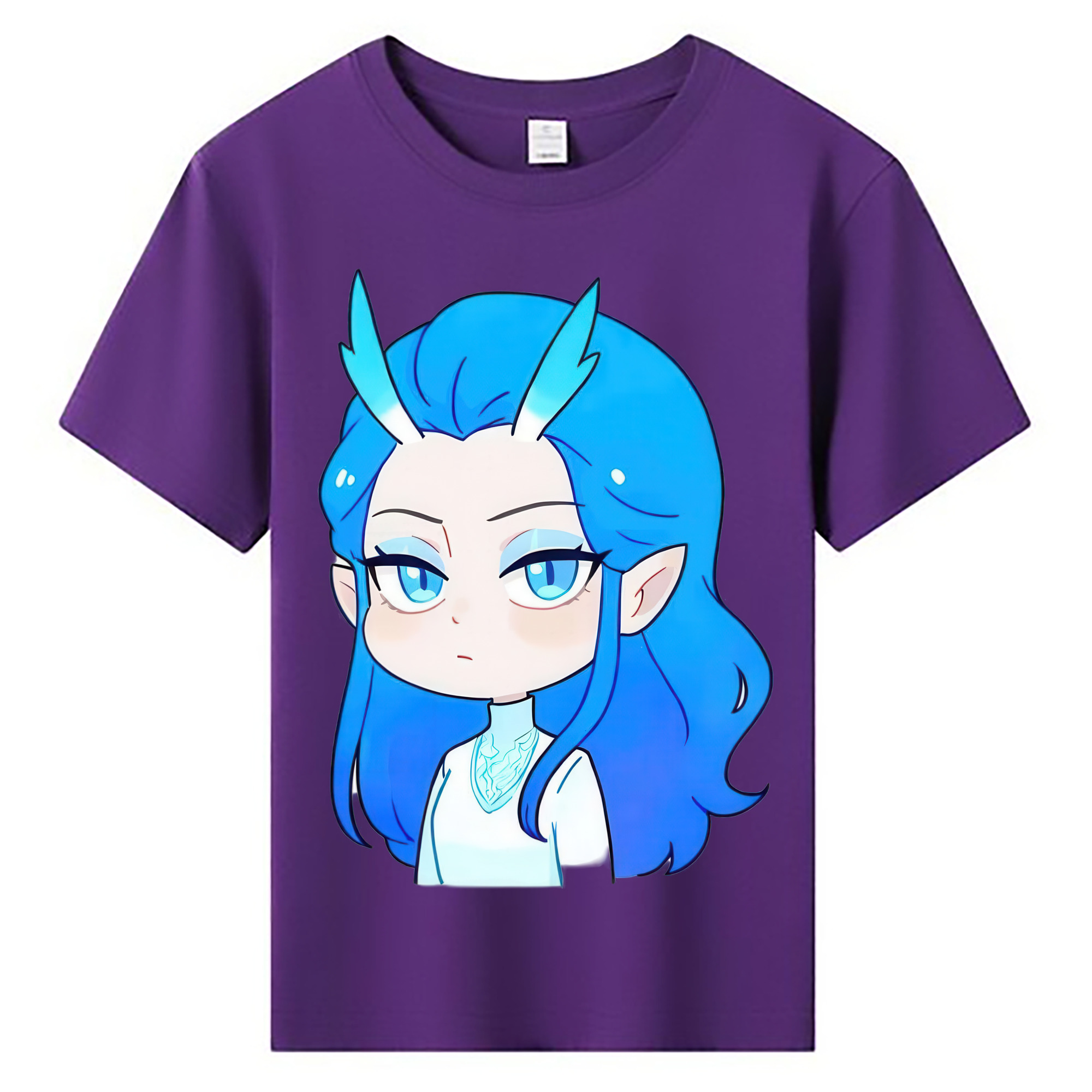 （画像用） Ne Zha 2 ナタ 魔童の大暴れ 綿100％キッズTシャツ（フロントプリント）