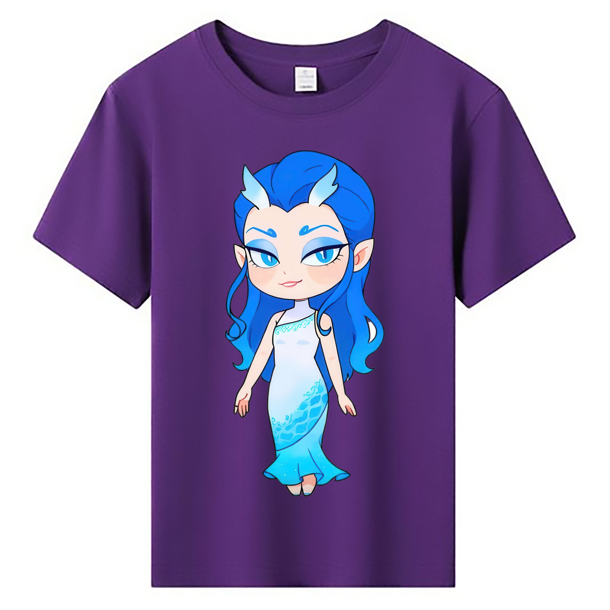 （画像用） Ne Zha 2 ナタ 魔童の大暴れ 綿100％キッズTシャツ（フロントプリント）