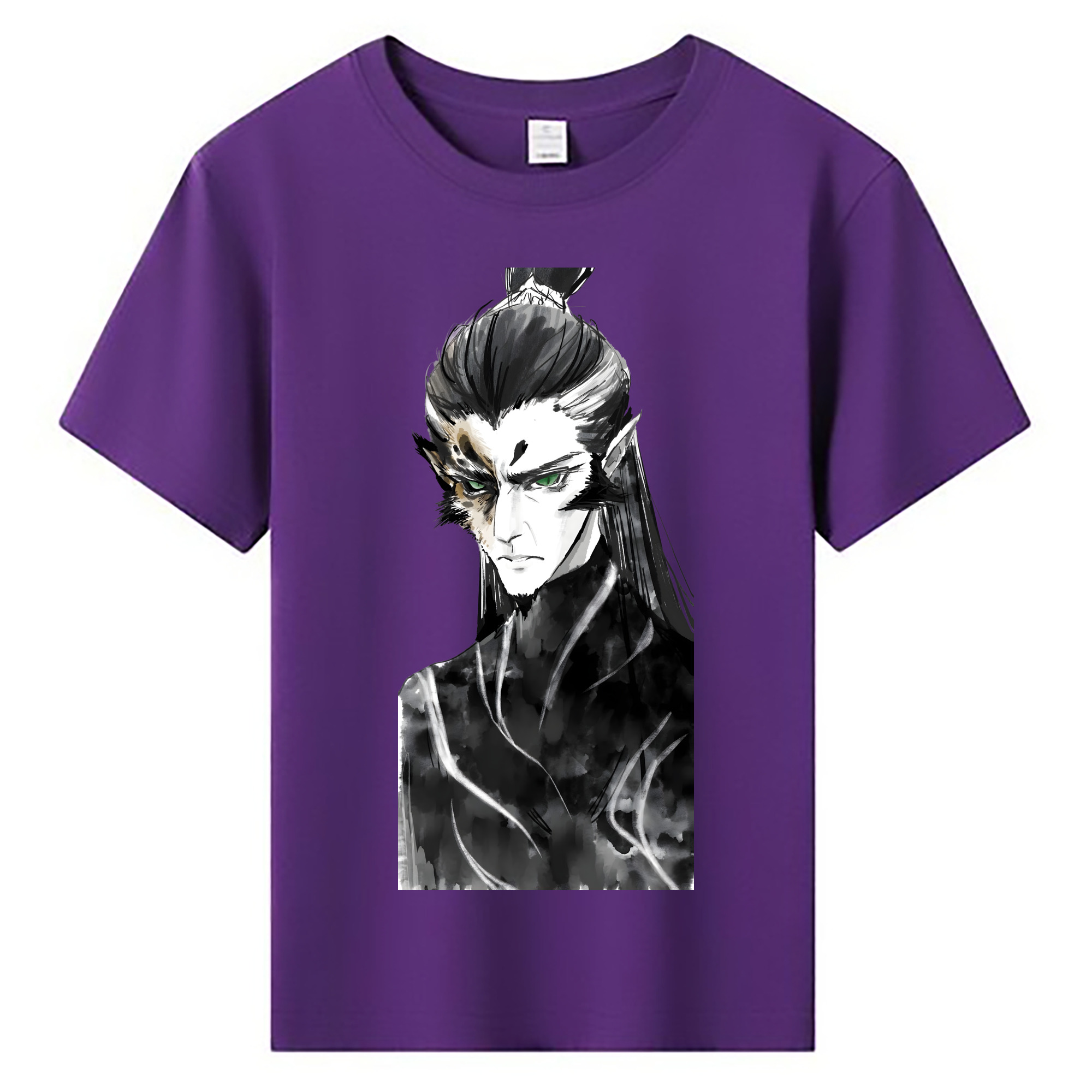 （画像用） Ne Zha 2 ナタ 魔童の大暴れ 綿100％キッズTシャツ（フロントプリント）