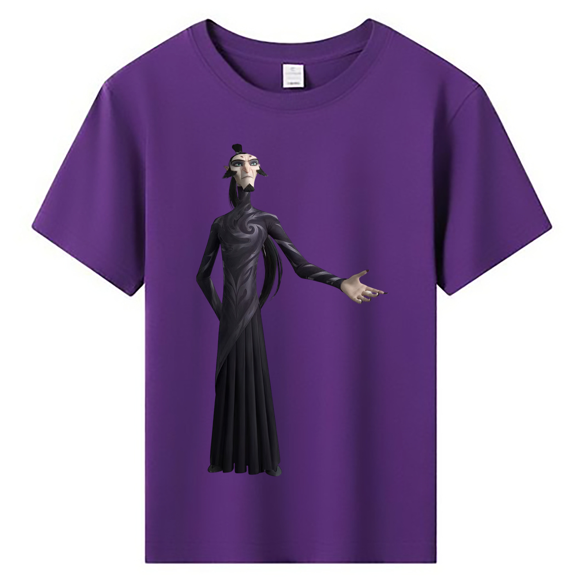 （画像用） Ne Zha 2 ナタ 魔童の大暴れ 綿100％キッズTシャツ（フロントプリント）