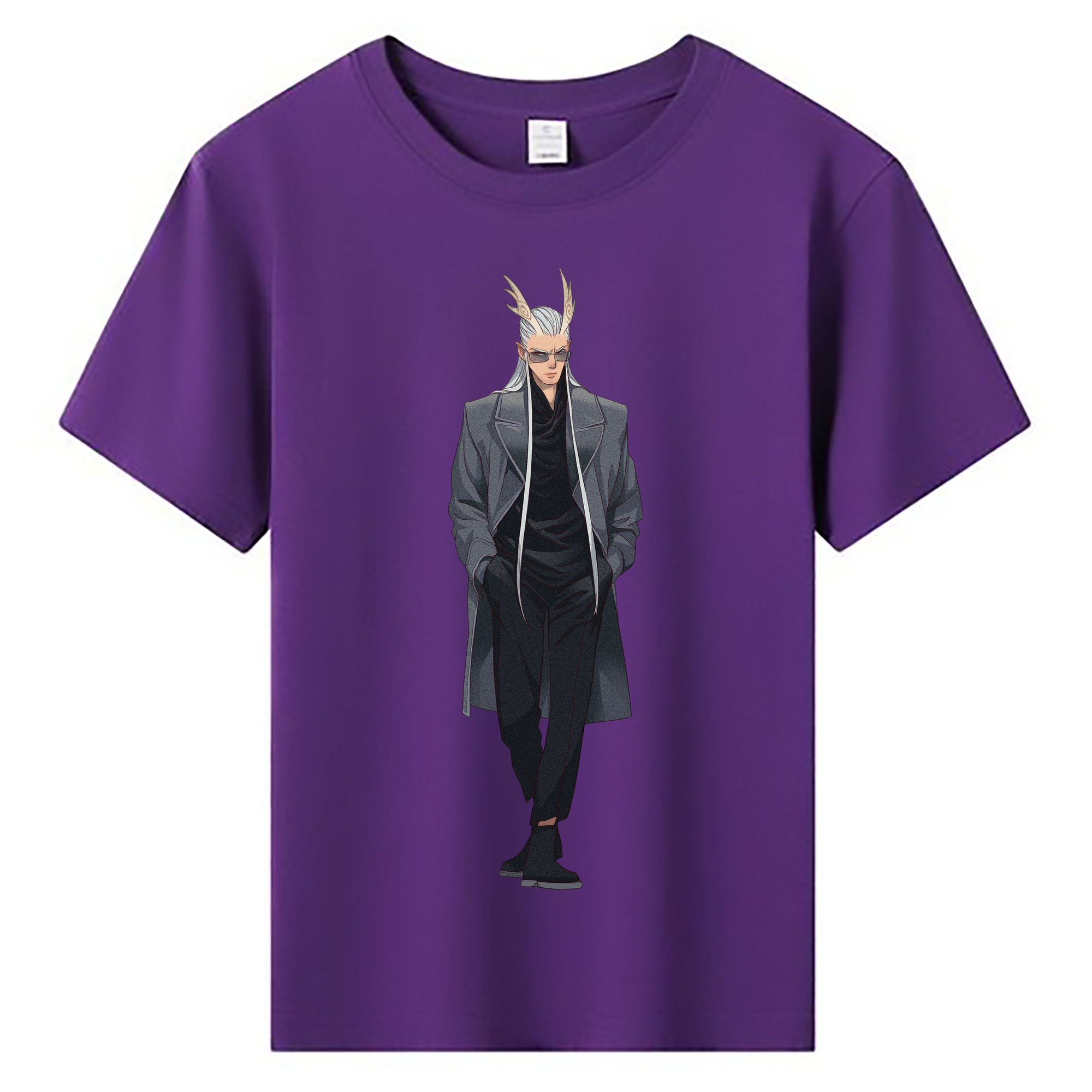 （画像用） Ne Zha 2 ナタ 魔童の大暴れ 綿100％キッズTシャツ（フロントプリント）