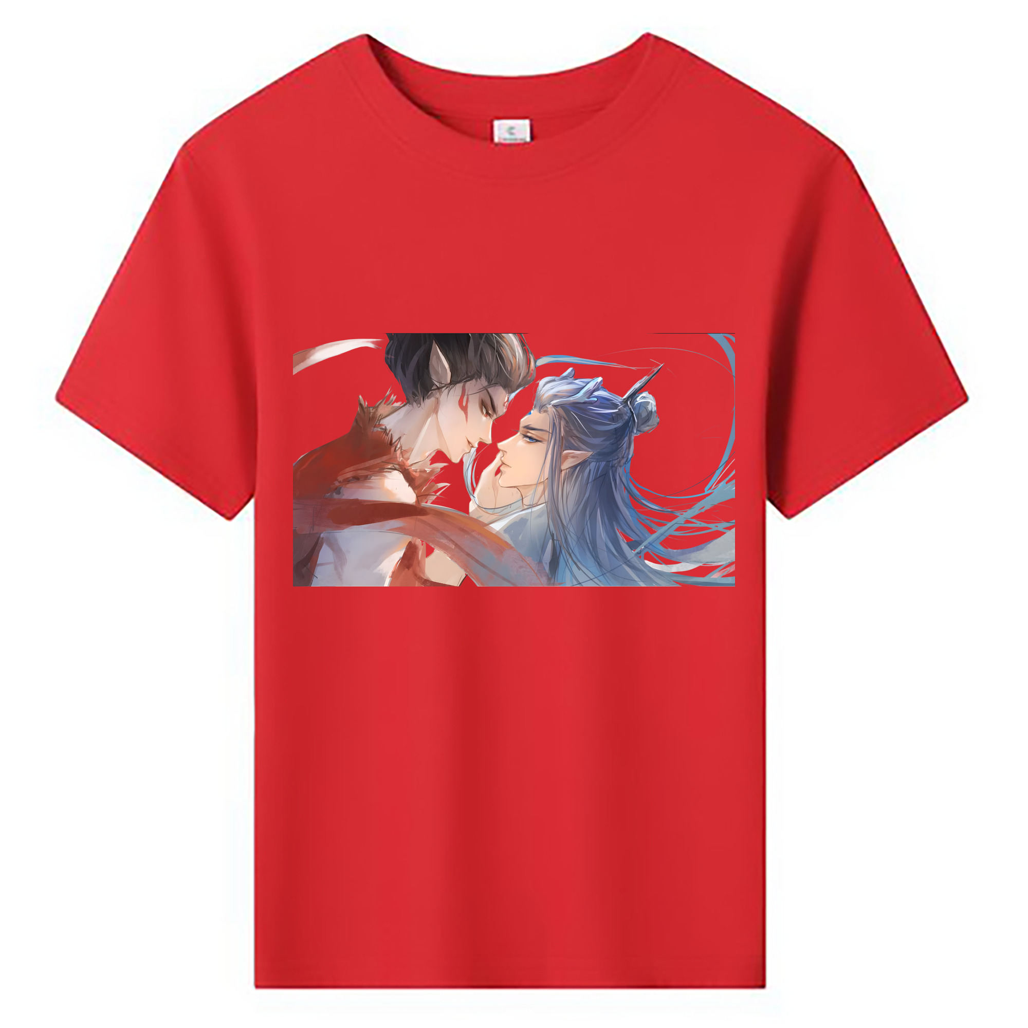 （画像用） Ne Zha 2 ナタ 魔童の大暴れ 綿100％キッズTシャツ（フロントプリント）