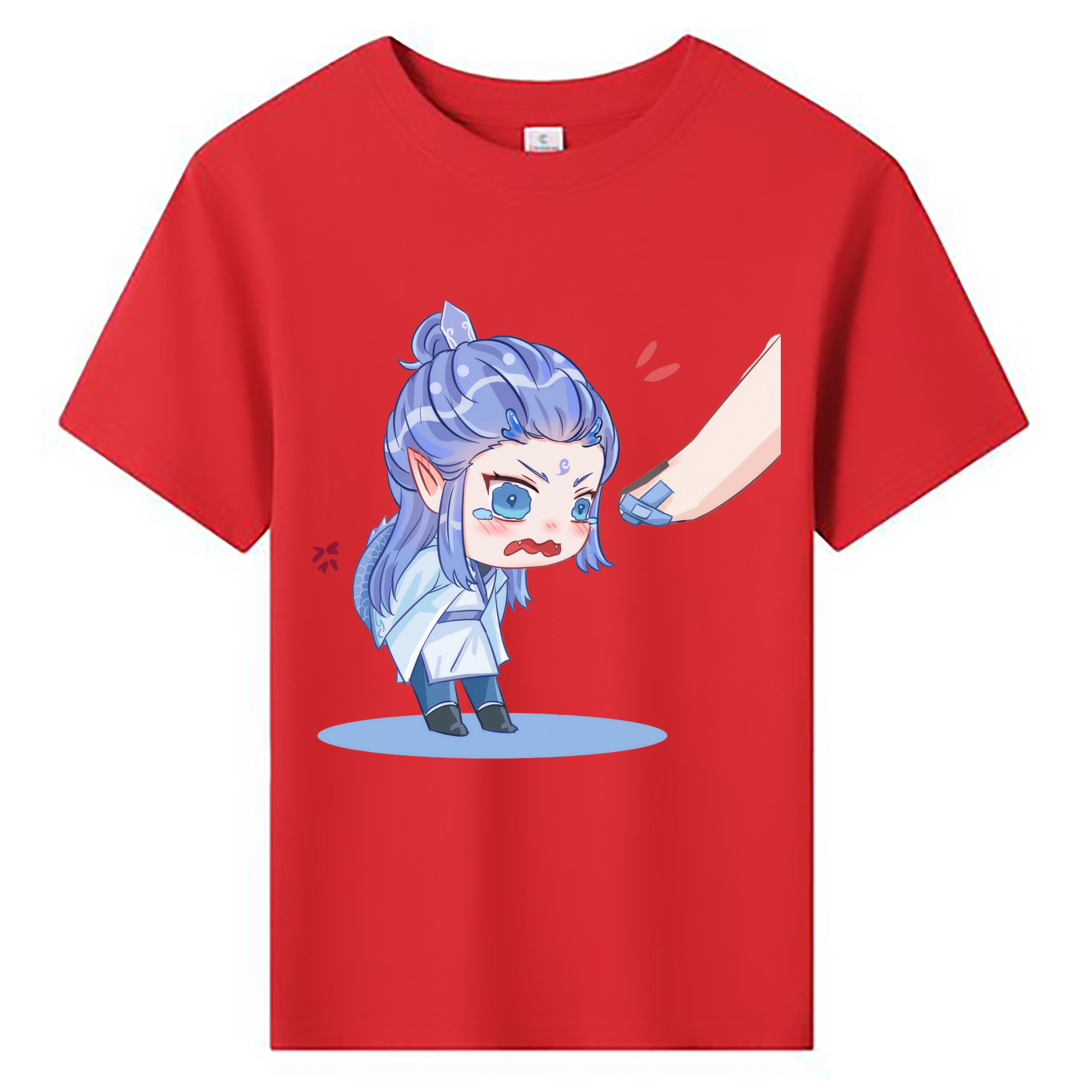（画像用） Ne Zha 2 ナタ 魔童の大暴れ 綿100％キッズTシャツ（フロントプリント）