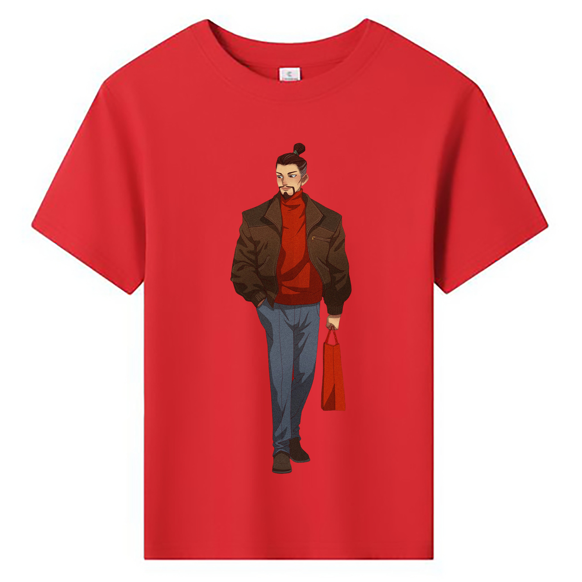 （画像用） Ne Zha 2 ナタ 魔童の大暴れ 綿100％キッズTシャツ（フロントプリント）