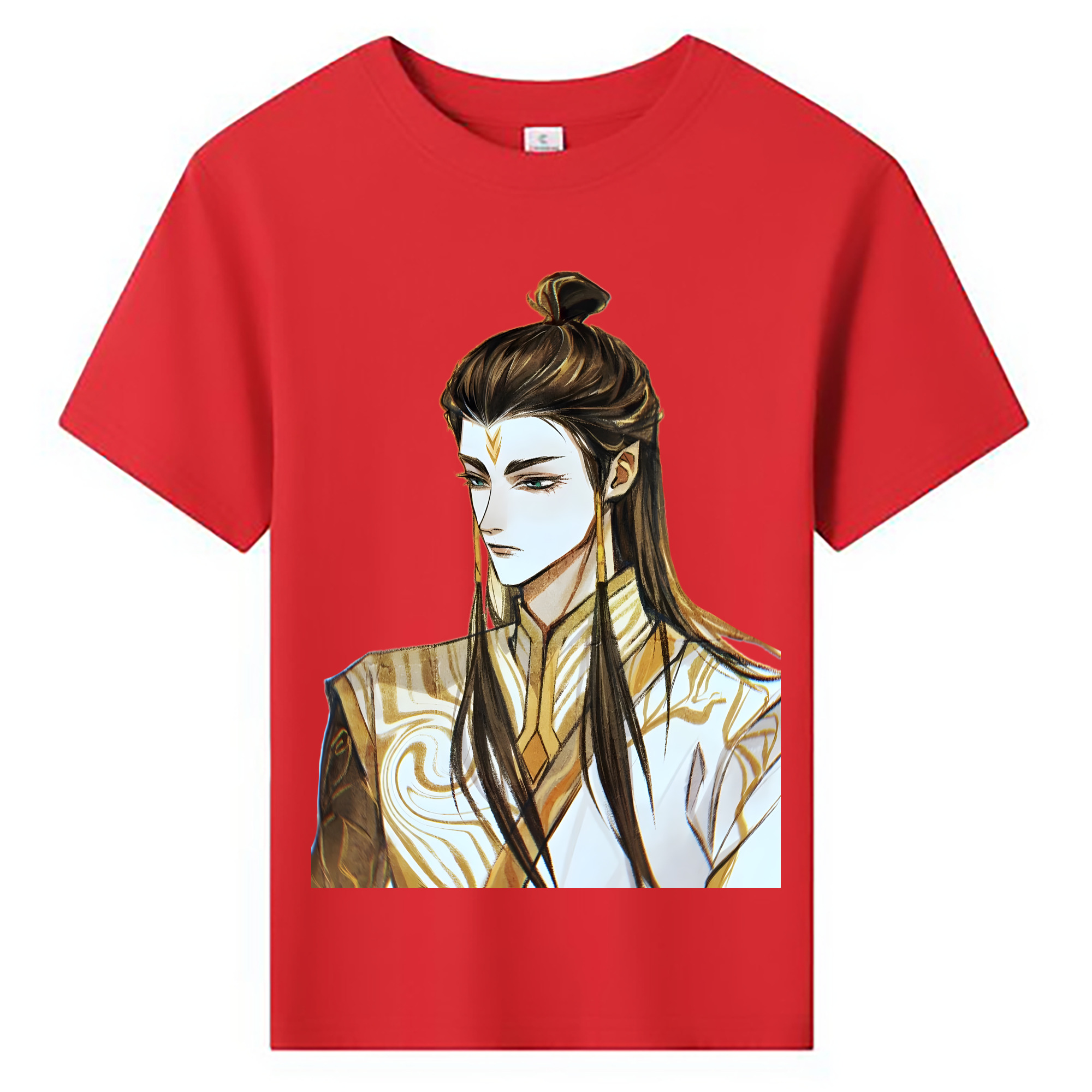 （画像用） Ne Zha 2 ナタ 魔童の大暴れ 綿100％キッズTシャツ（フロントプリント）