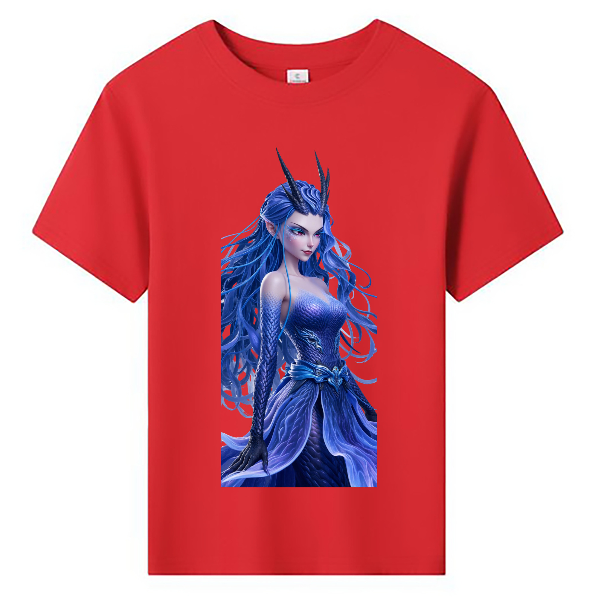 （画像用） Ne Zha 2 ナタ 魔童の大暴れ 綿100％キッズTシャツ（フロントプリント）