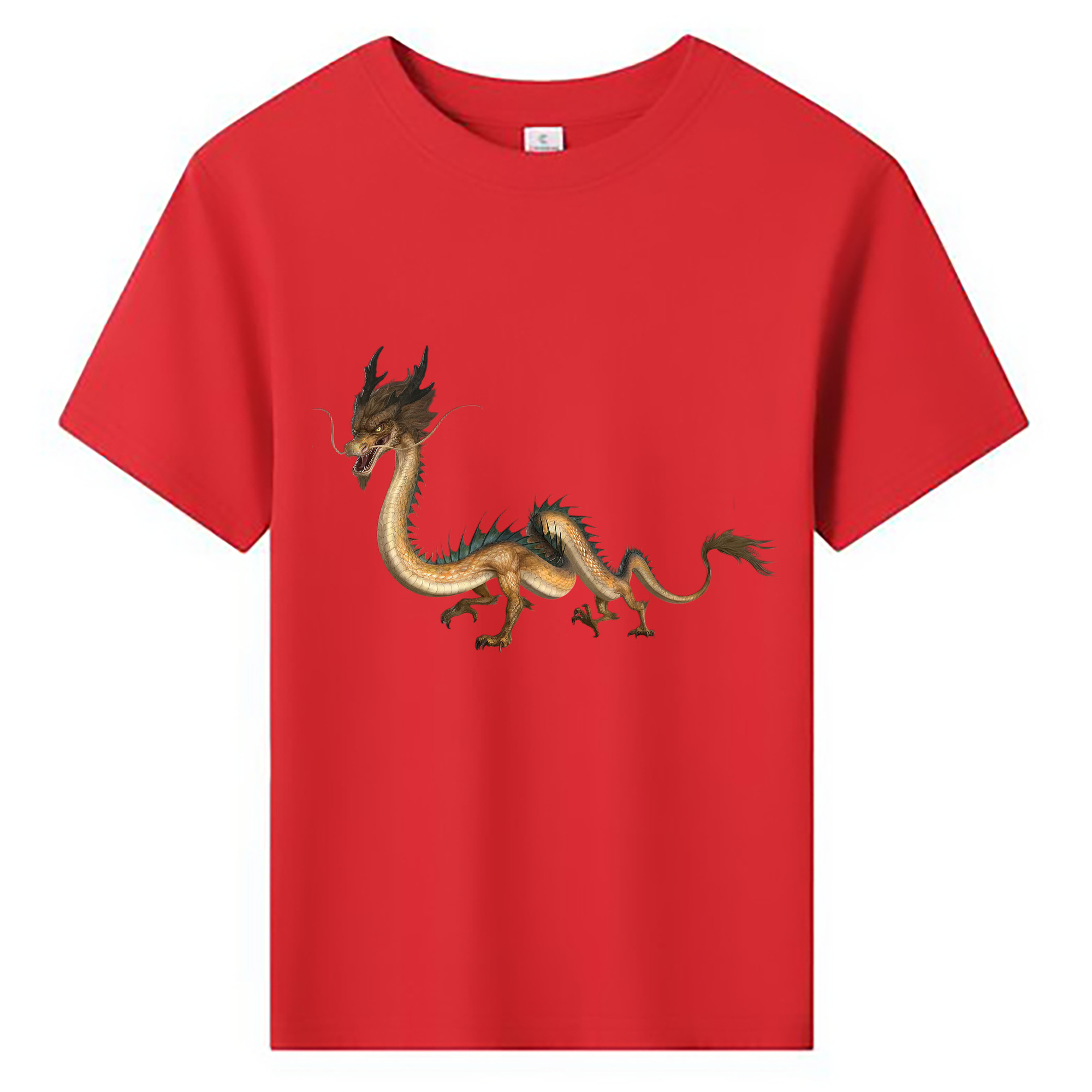 （画像用） Ne Zha 2 ナタ 魔童の大暴れ 綿100％キッズTシャツ（フロントプリント）