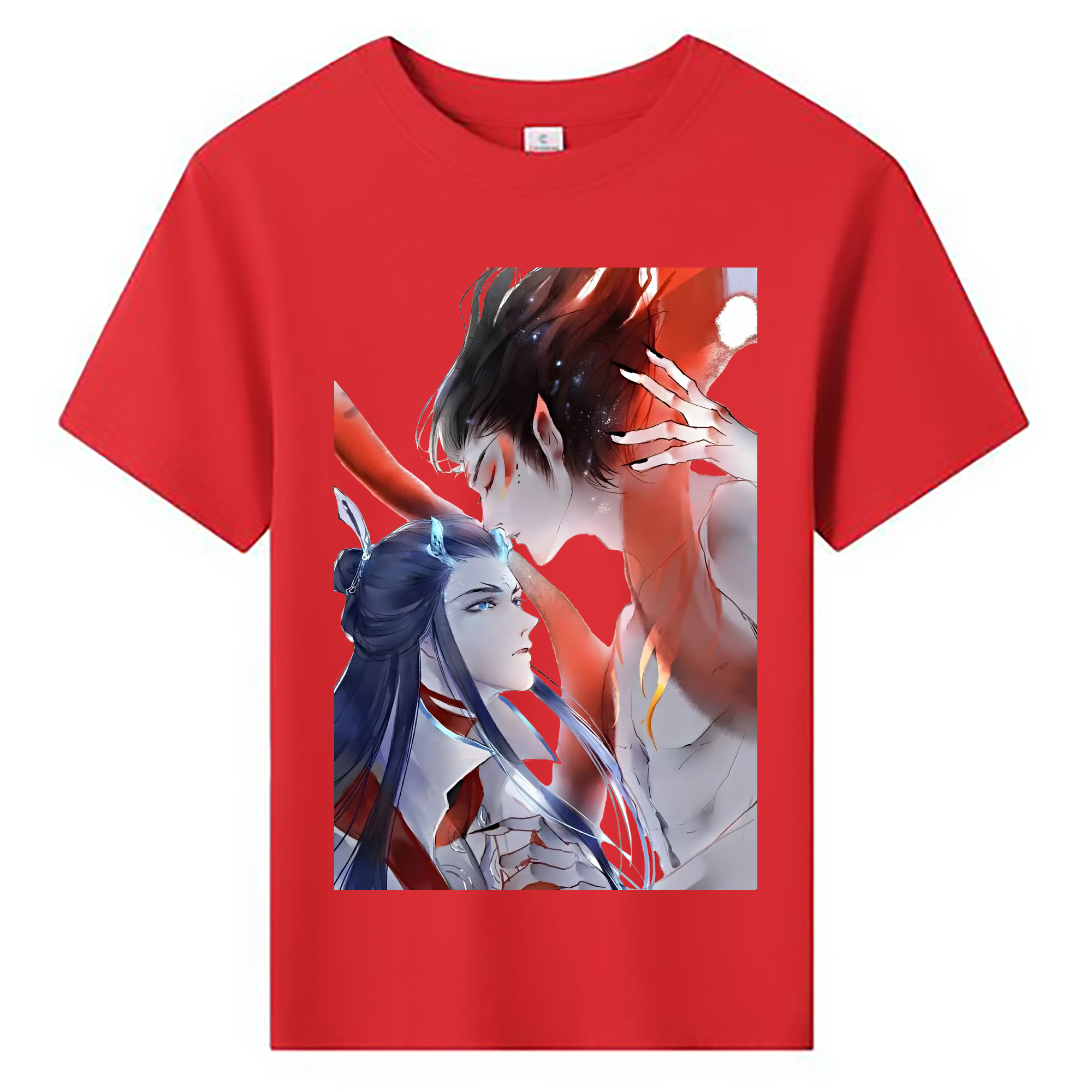 （画像用） Ne Zha 2 ナタ 魔童の大暴れ 綿100％キッズTシャツ（フロントプリント）