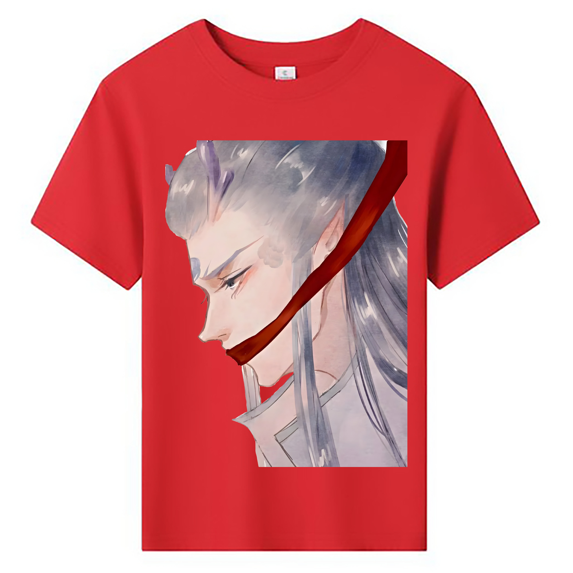 （画像用） Ne Zha 2 ナタ 魔童の大暴れ 綿100％キッズTシャツ（フロントプリント）