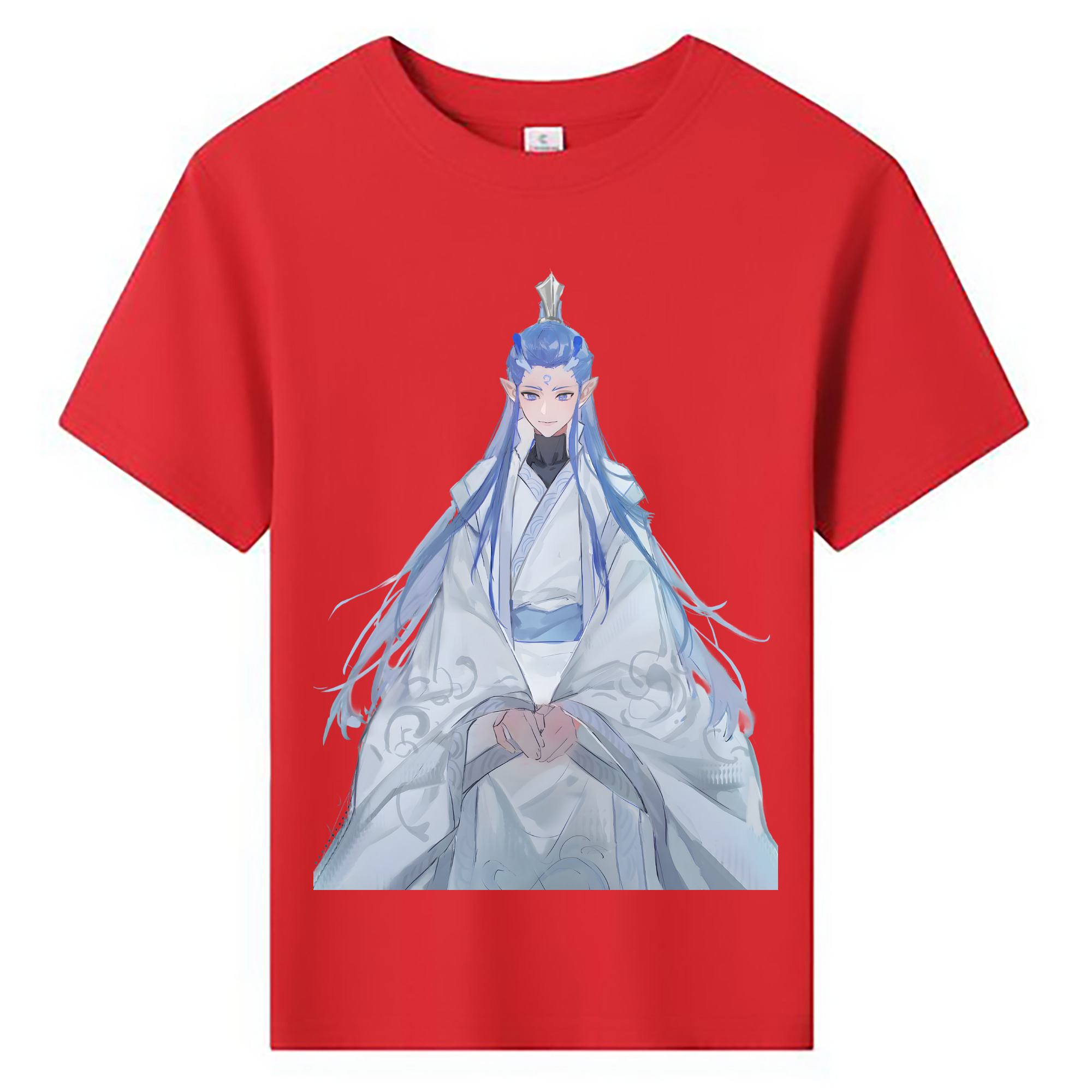 （画像用） Ne Zha 2 ナタ 魔童の大暴れ 綿100％キッズTシャツ（フロントプリント）