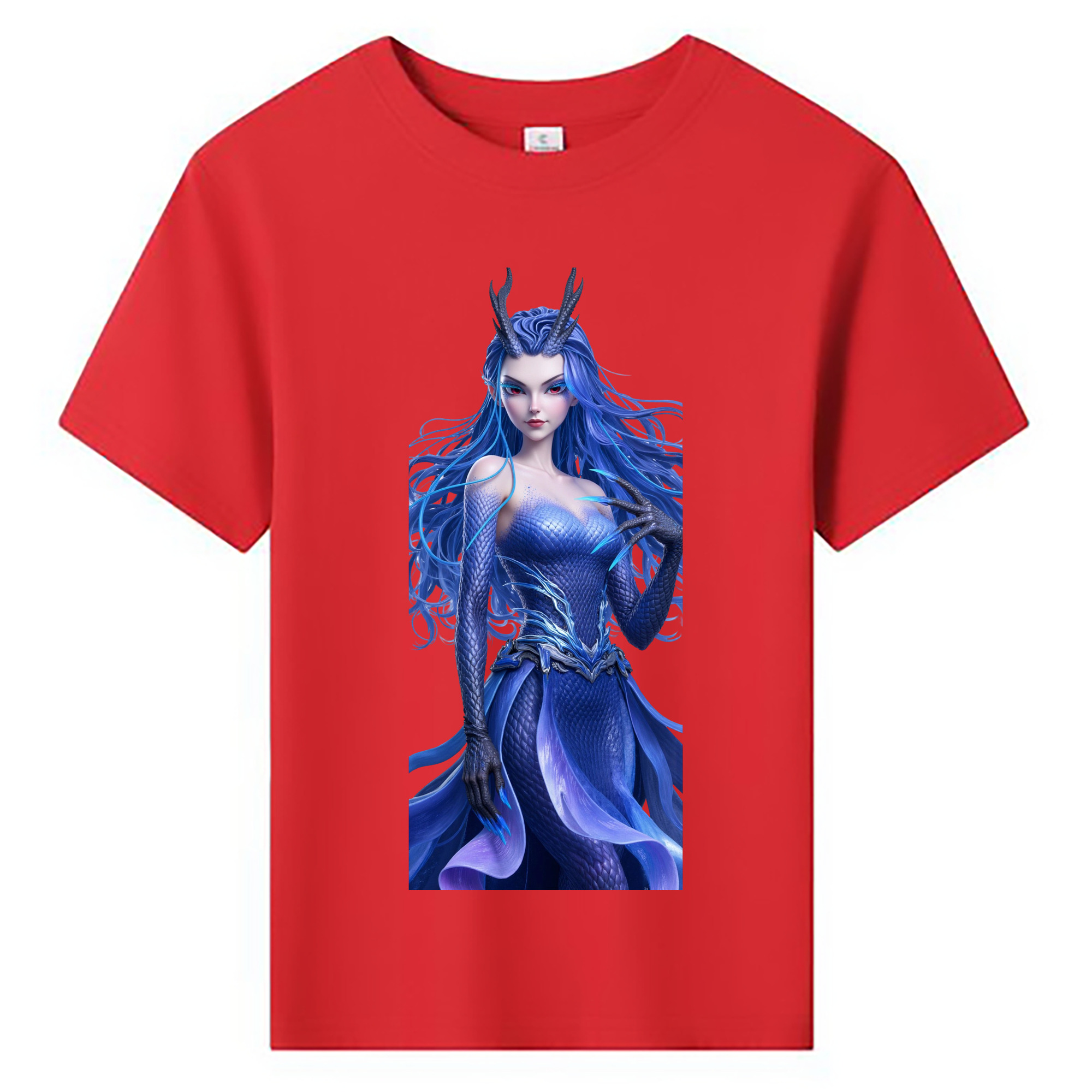 （画像用） Ne Zha 2 ナタ 魔童の大暴れ 綿100％キッズTシャツ（フロントプリント）