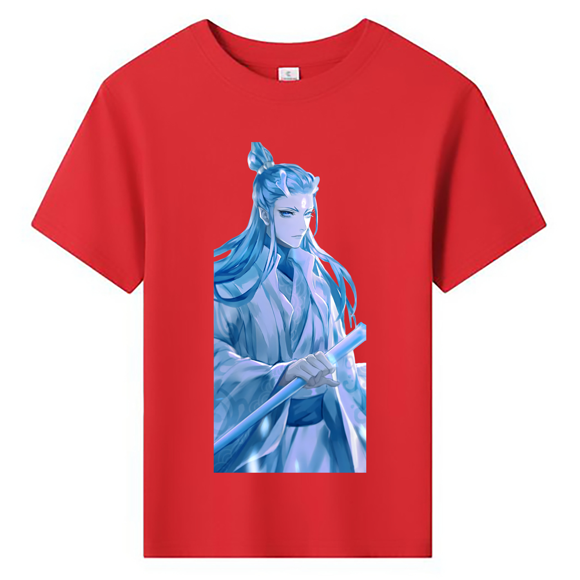 （画像用） Ne Zha 2 ナタ 魔童の大暴れ 綿100％キッズTシャツ（フロントプリント）