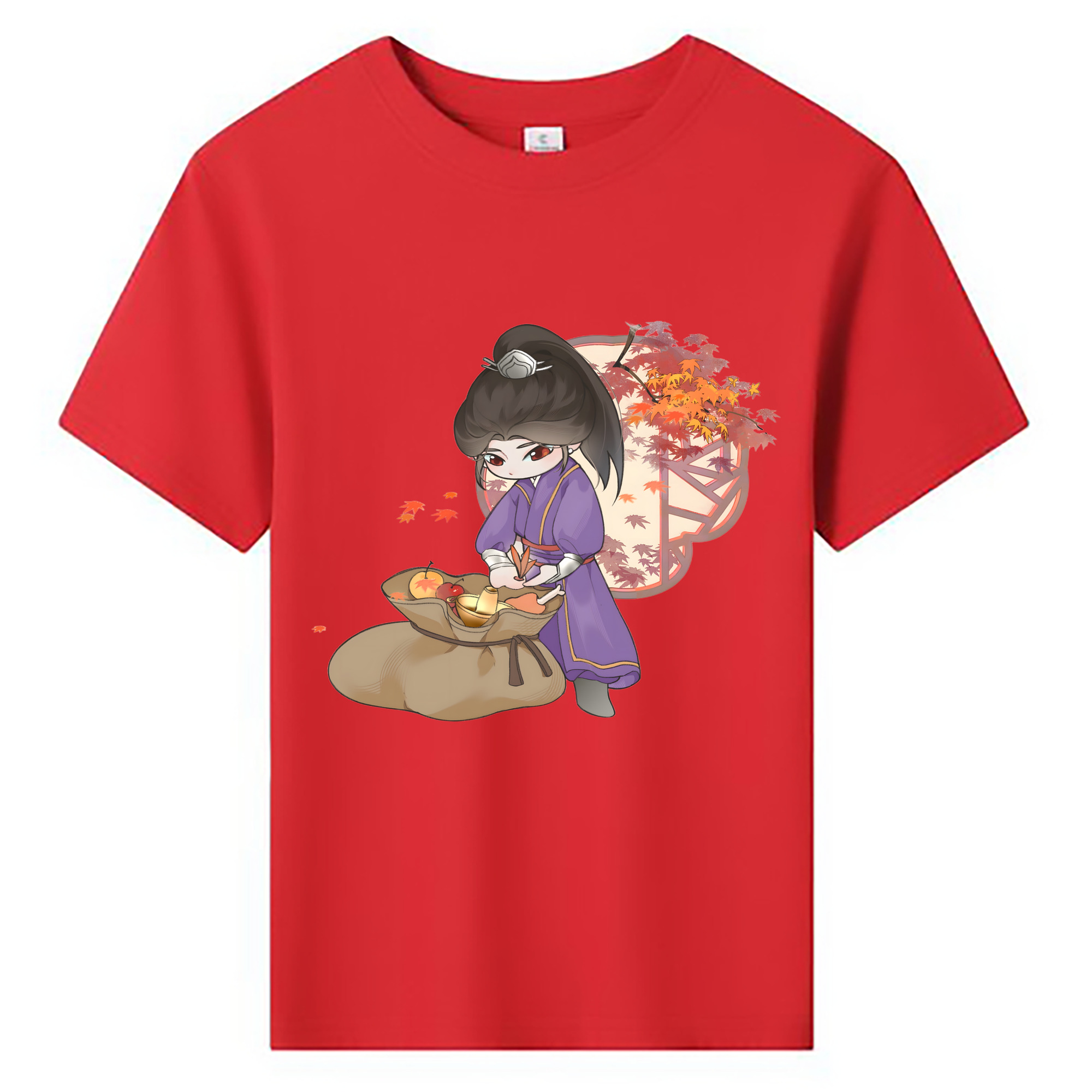 （画像用） Ne Zha 2 ナタ 魔童の大暴れ 綿100％キッズTシャツ（フロントプリント）