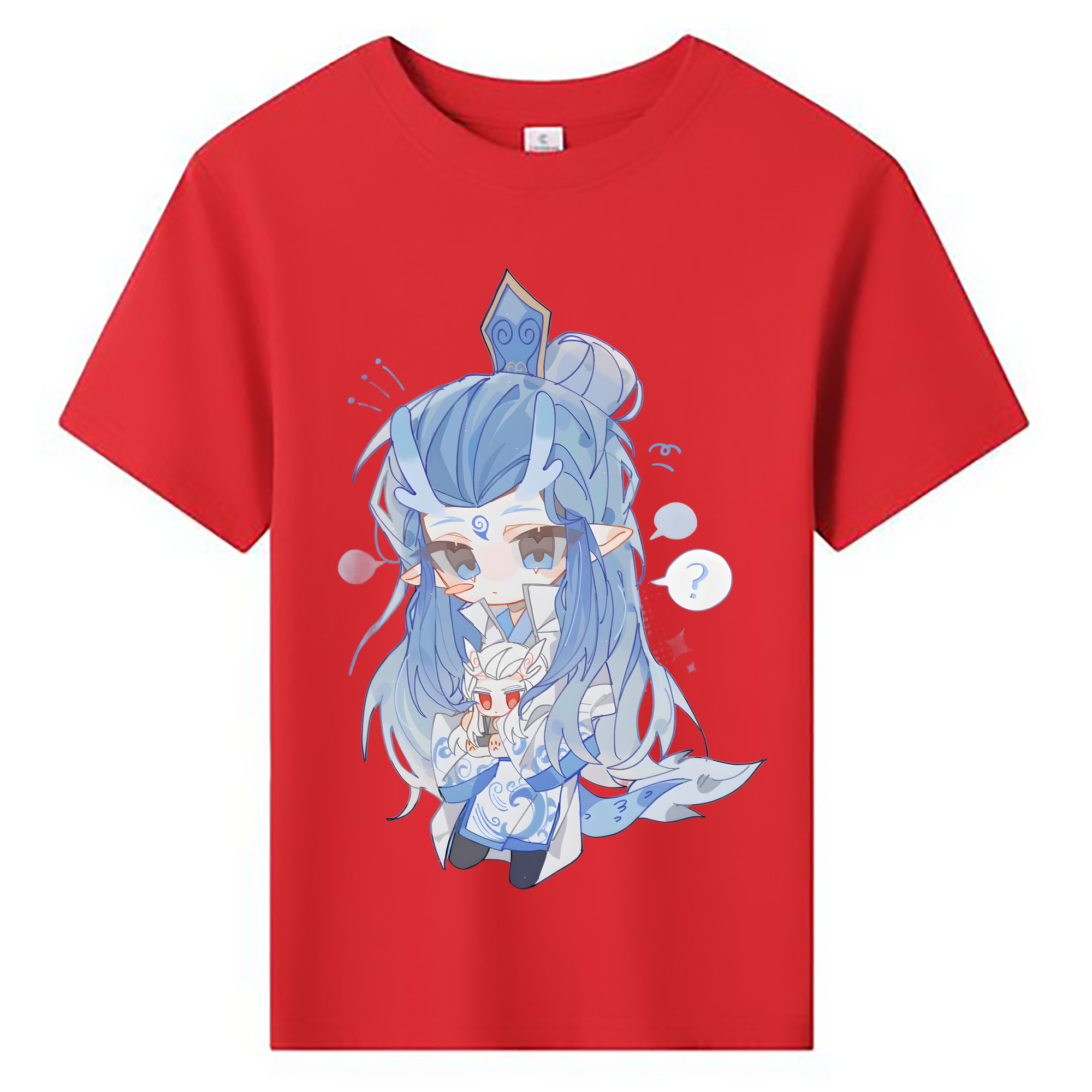 （画像用） Ne Zha 2 ナタ 魔童の大暴れ 綿100％キッズTシャツ（フロントプリント）
