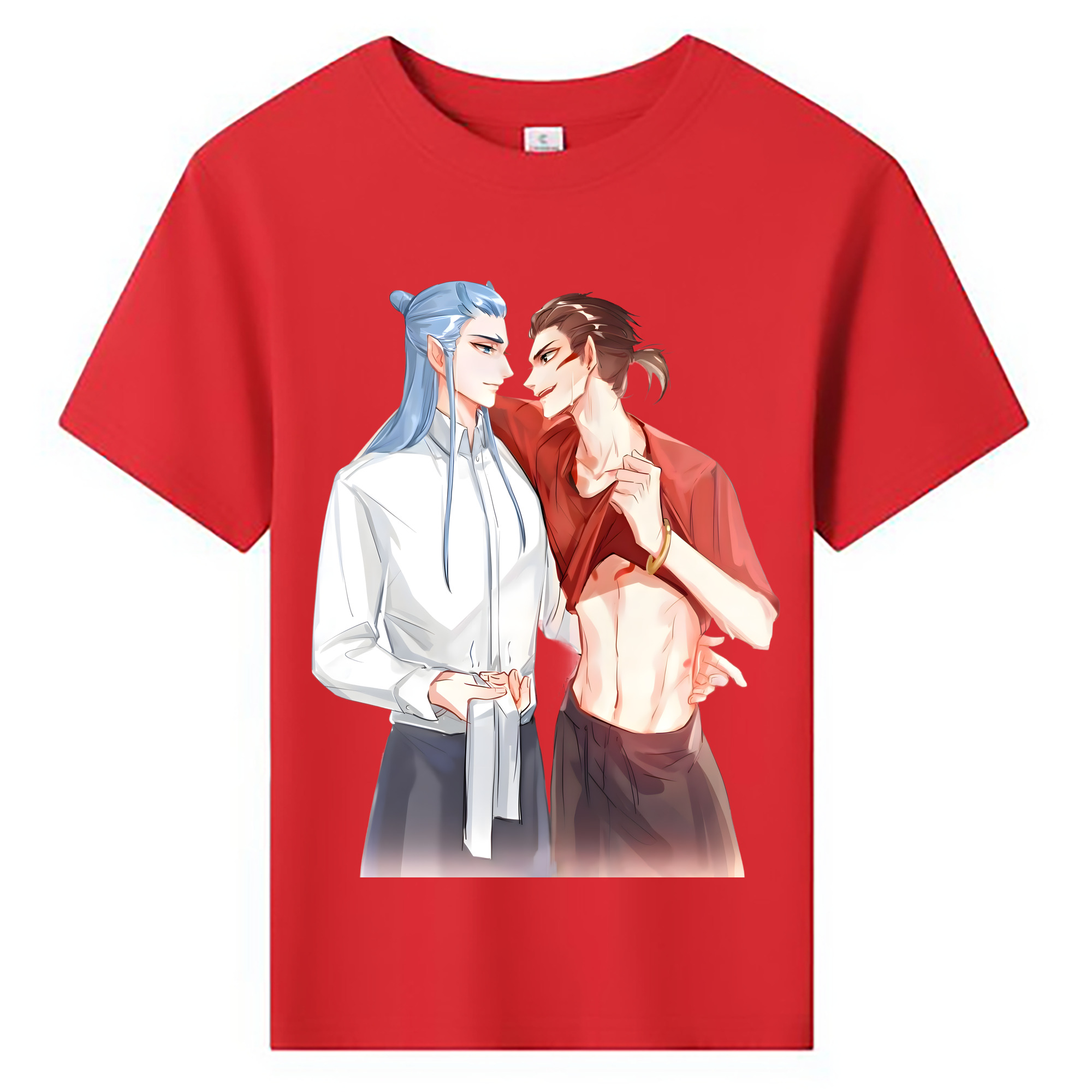 （画像用） Ne Zha 2 ナタ 魔童の大暴れ 綿100％キッズTシャツ（フロントプリント）