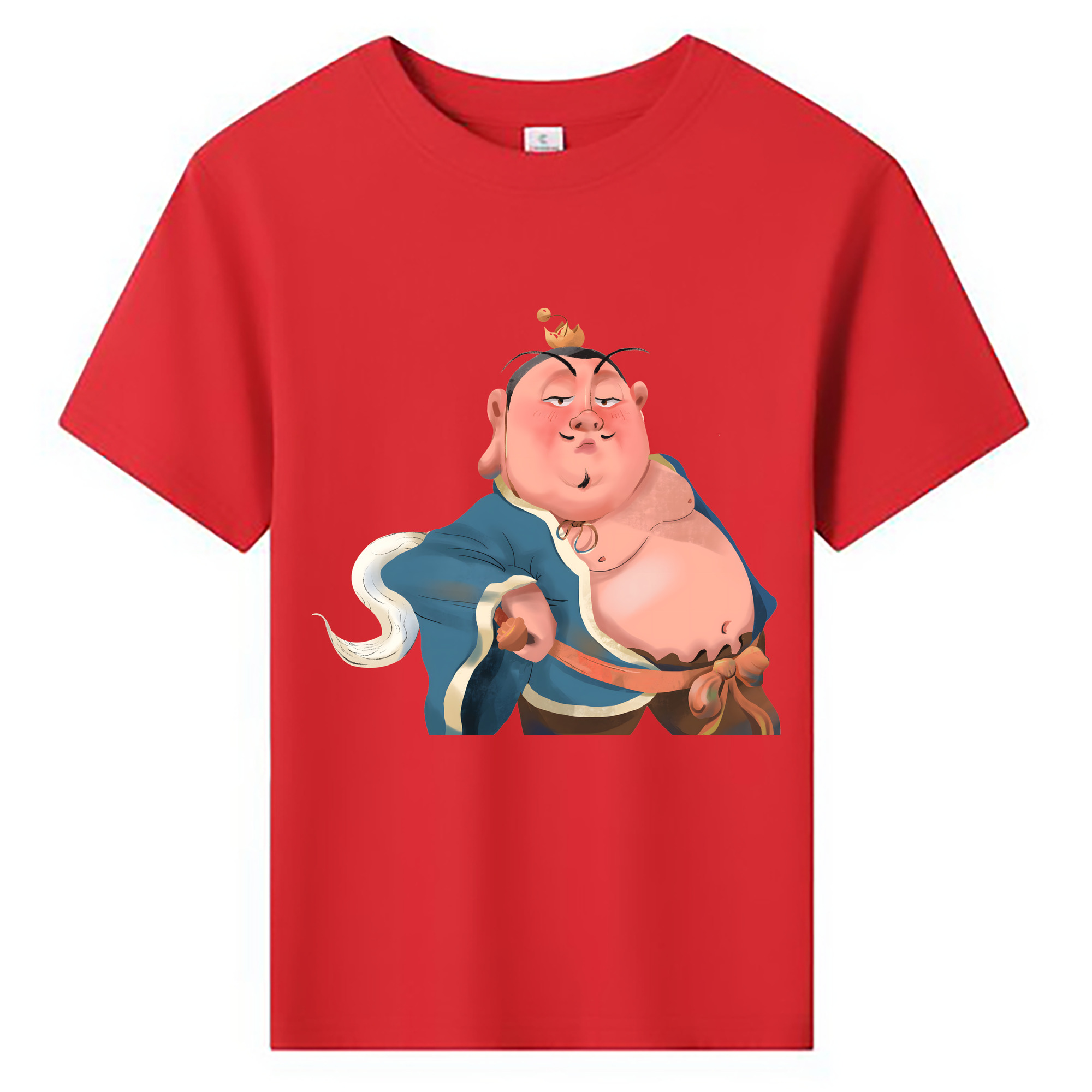 （画像用） Ne Zha 2 ナタ 魔童の大暴れ 綿100％キッズTシャツ（フロントプリント）
