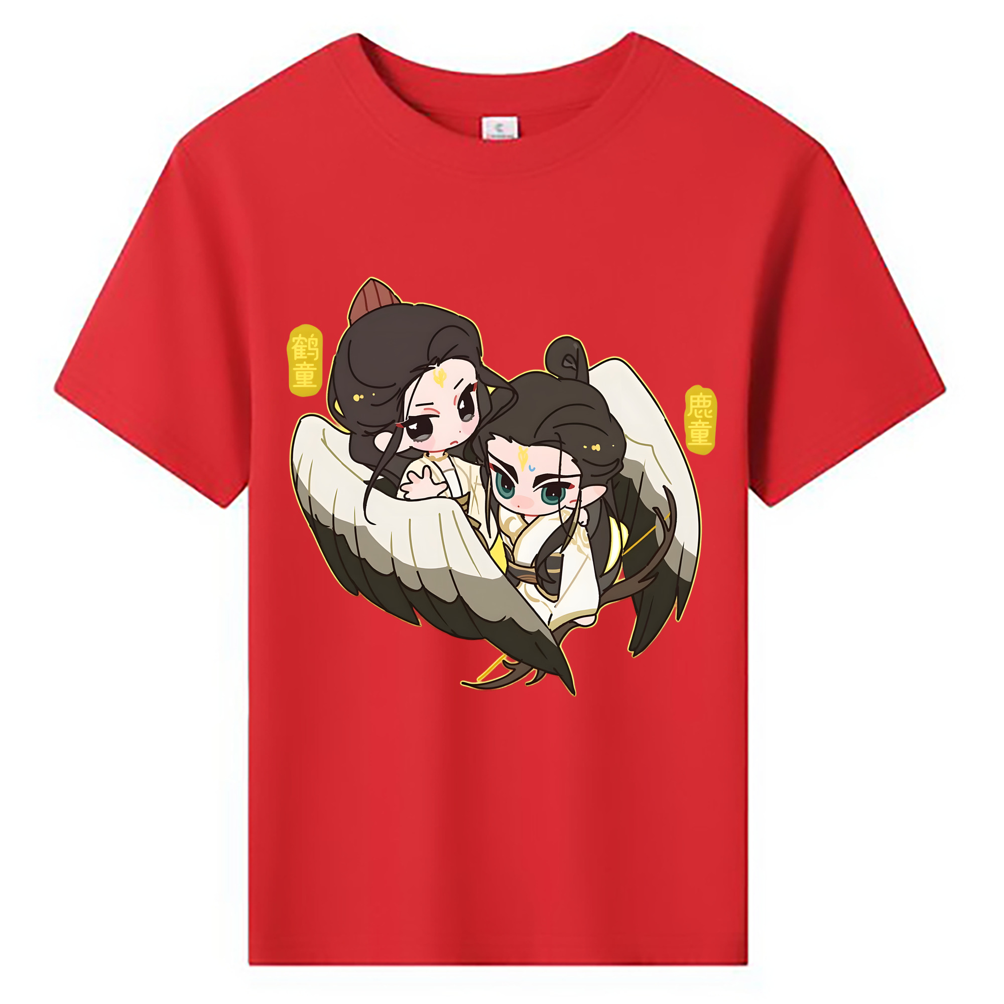 （画像用） Ne Zha 2 ナタ 魔童の大暴れ 綿100％キッズTシャツ（フロントプリント）